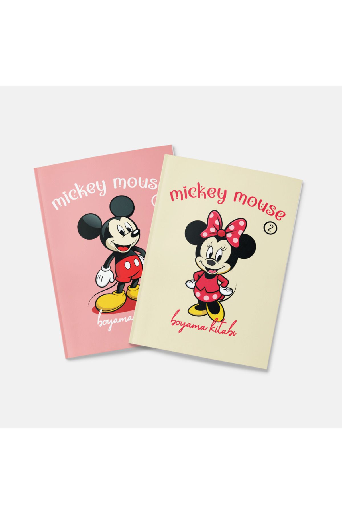 Tabby Design Mickey Mouse Boyama Kitabı 2'li Set