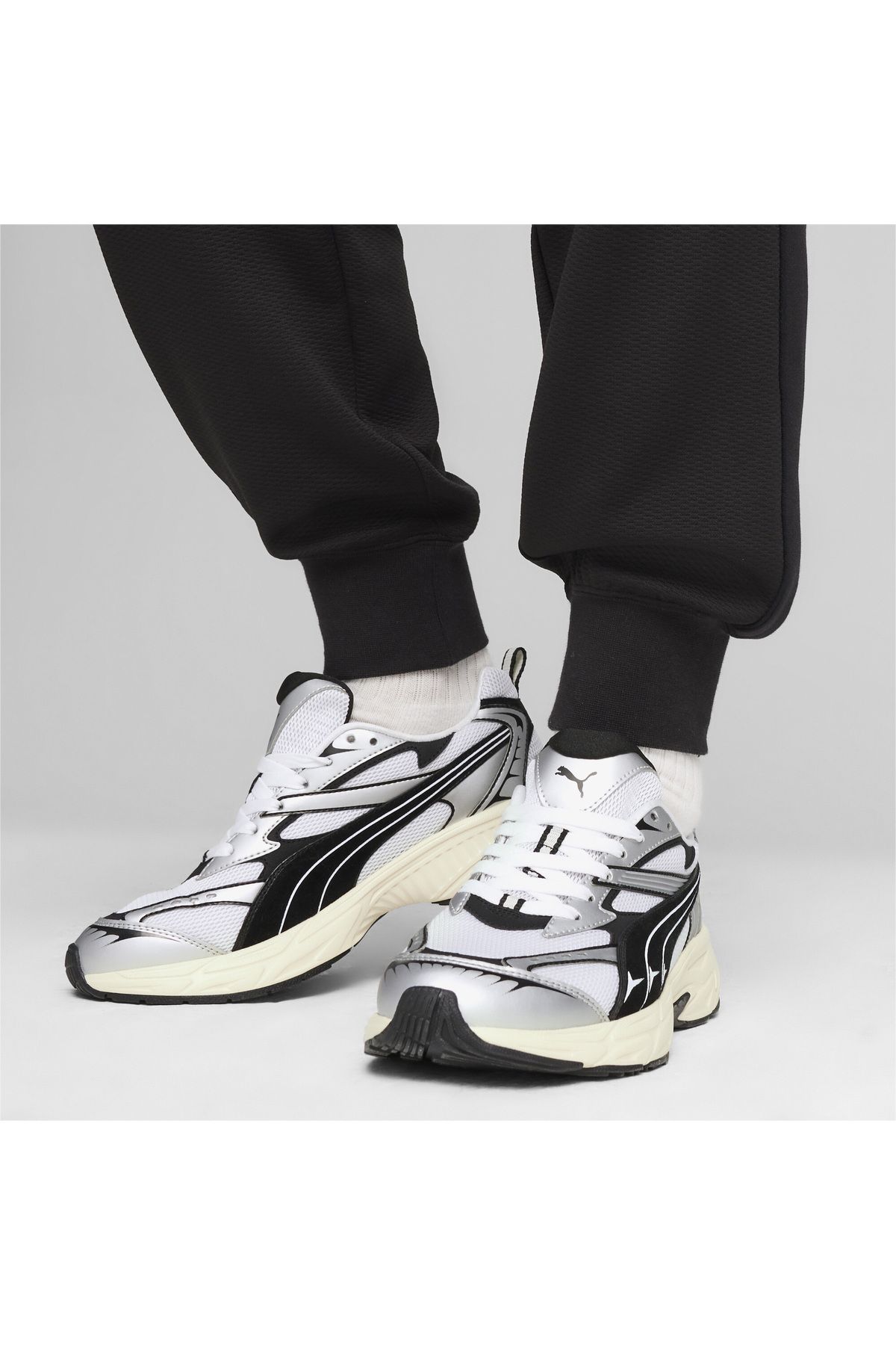 اسنیکر سفید زنانه کفش ورزشی یکپارچهسازی با سیستمعامل مورفیک Puma