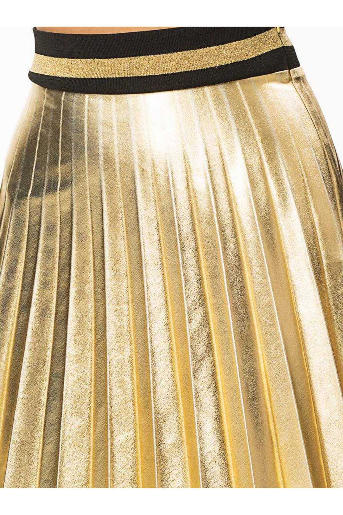 Roman-Gold Mini Pleated Skirt - K 1815117 _076 3