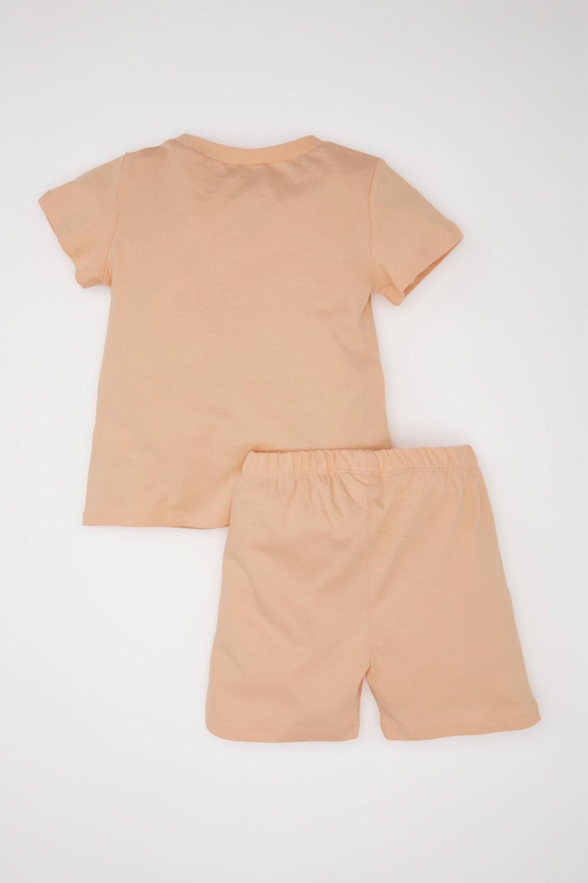 DeFacto-Baby Boy Pyjama Set gekämmt gedruckt Kurzarm Top Shorts C3534a524hs 5