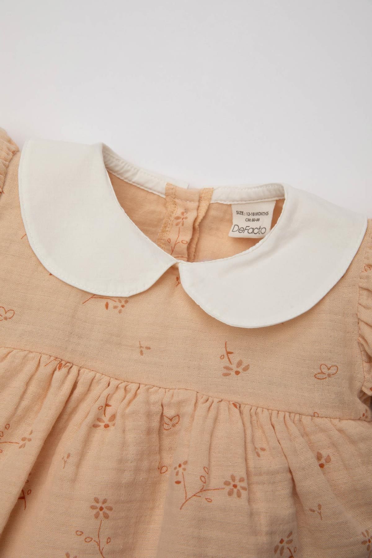 کت و شلوار گلدار muslin نوزاد دختر نوزاد C5091a524sm Defacto