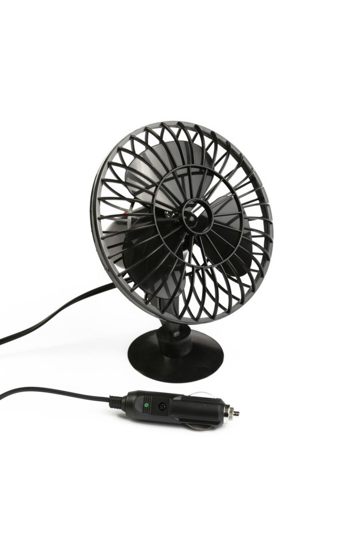 Mega Oto Market-5.5" 14 cm Mini Fan - In-Car 12V Suction Cup, Propeller Cigarette Lighter Port All a 2