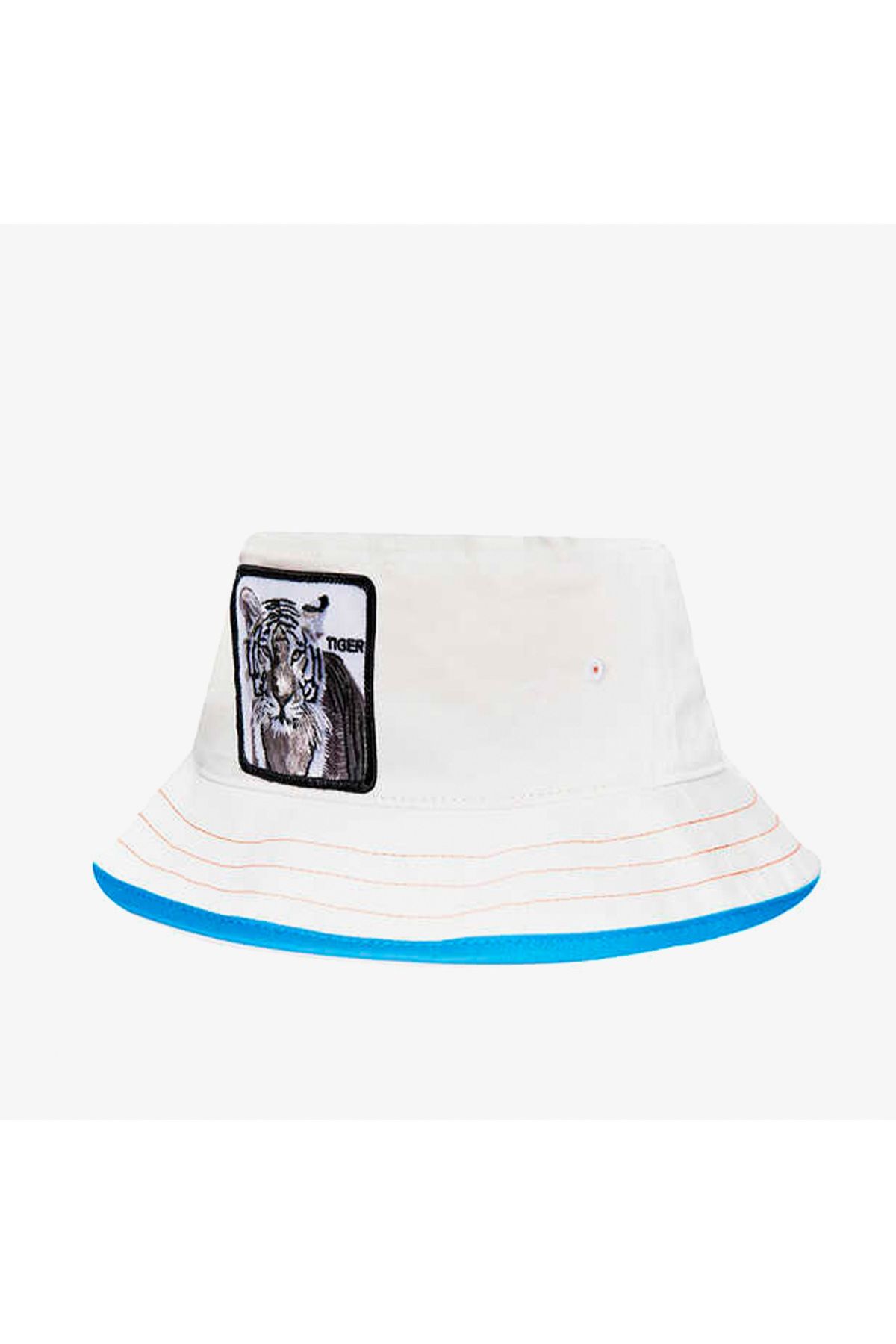 کلاه سفید مردانه و زنانه Tigre Libre Tiger Figured 105 0014 Bucket S Goorin Bros