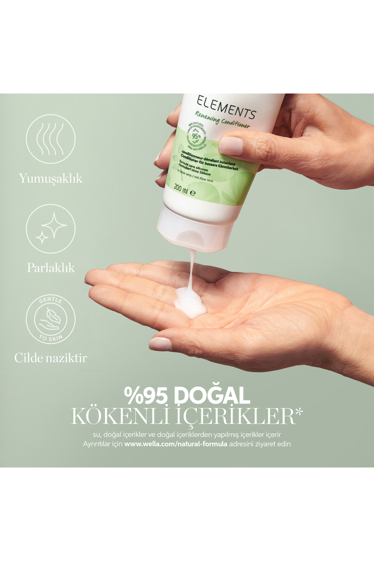 Elements Tüm Saç Tipleri İçin Yenileyici Saç Kremi 200 ML — TYC3F67699DE9C4207 — تصویر 3 از 7