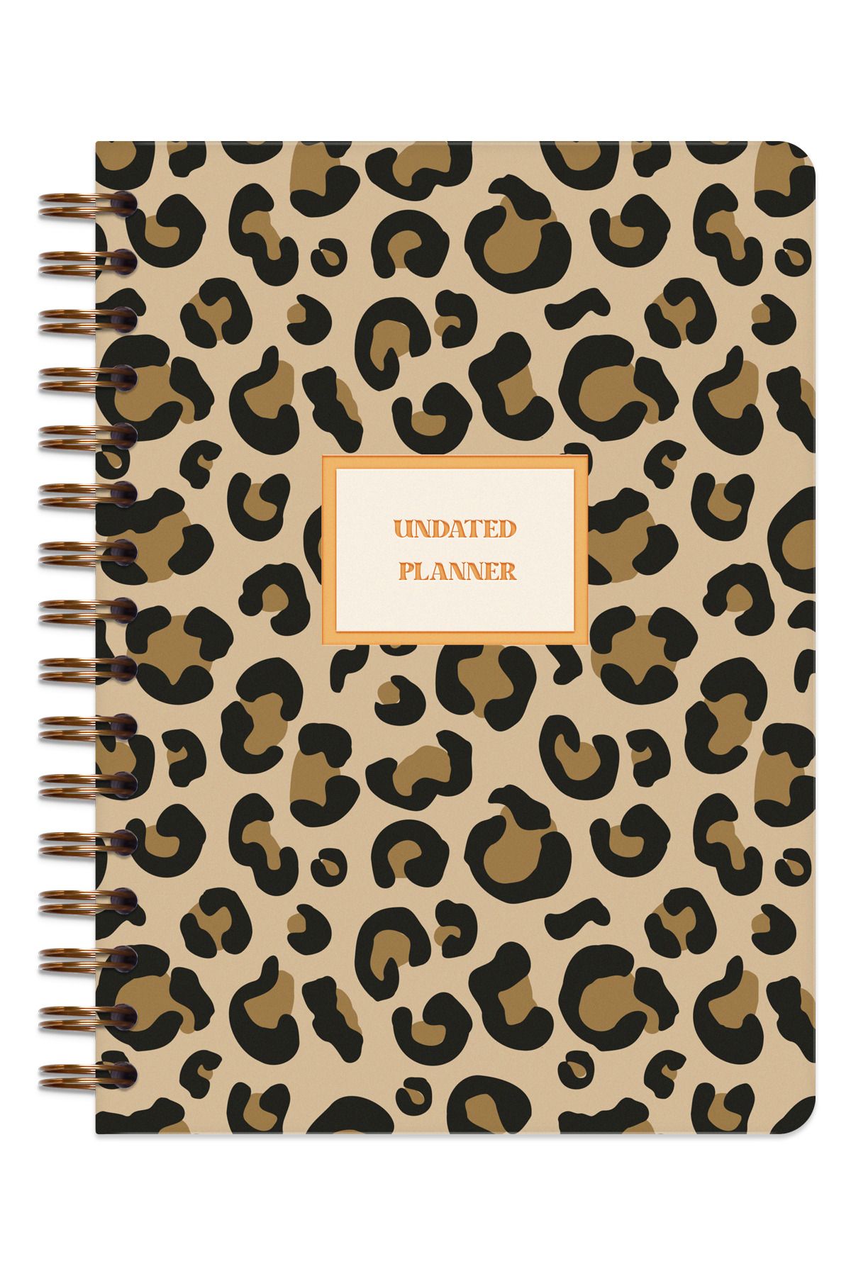 Matt Notebook-Planificator A5 Spiral Bound Agenda Leopard 4