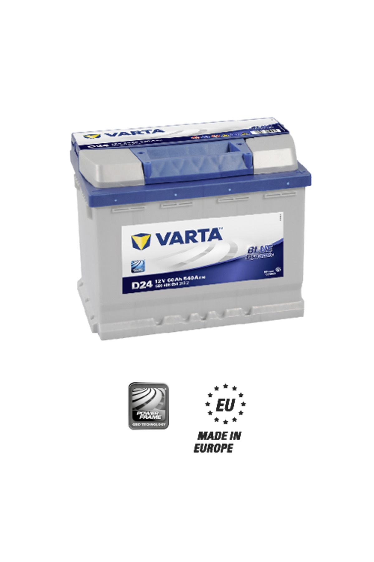 Varta Blue Dynamic D24 12 Volt 60 Amper 540a Akü