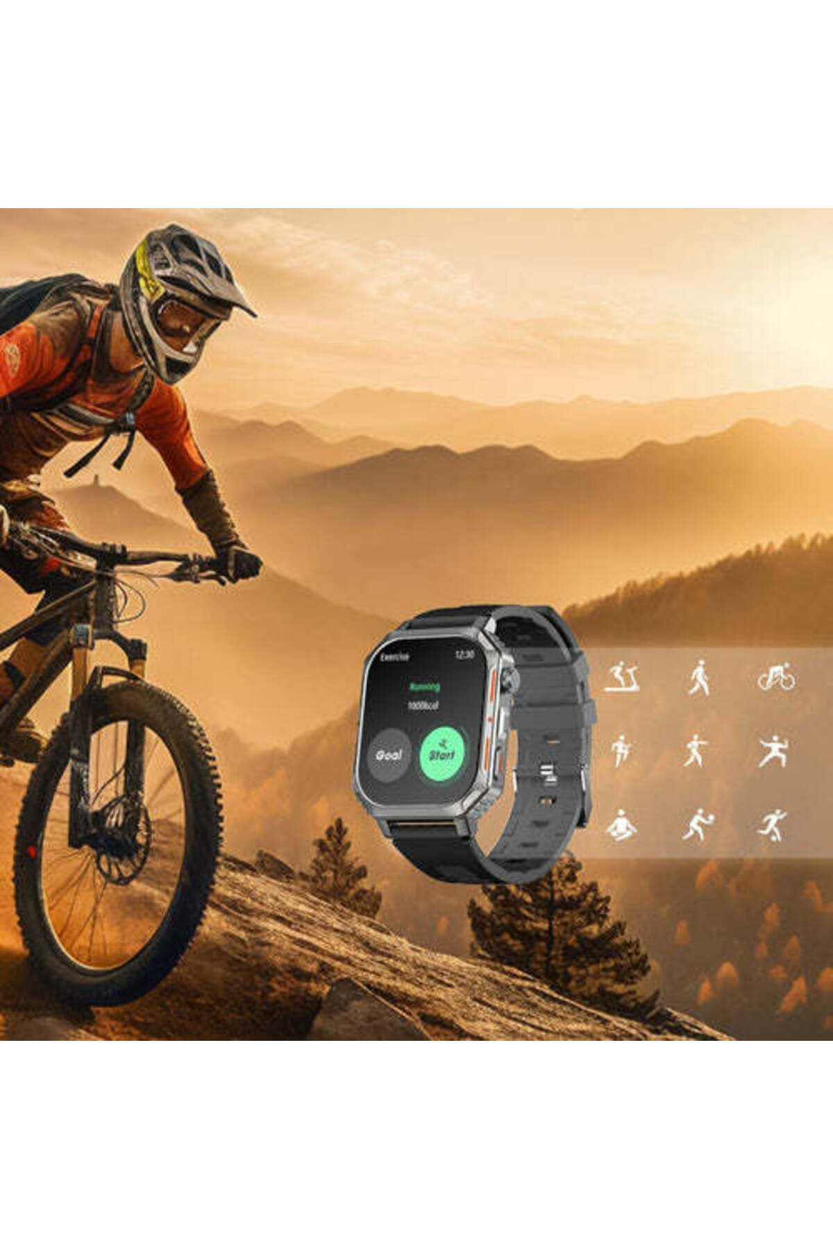 RİVERSONG-Motive 8S Bluetooth Calling Smart Watch, Hi-Res Display, Waterproof, AI Assistant, Black 4