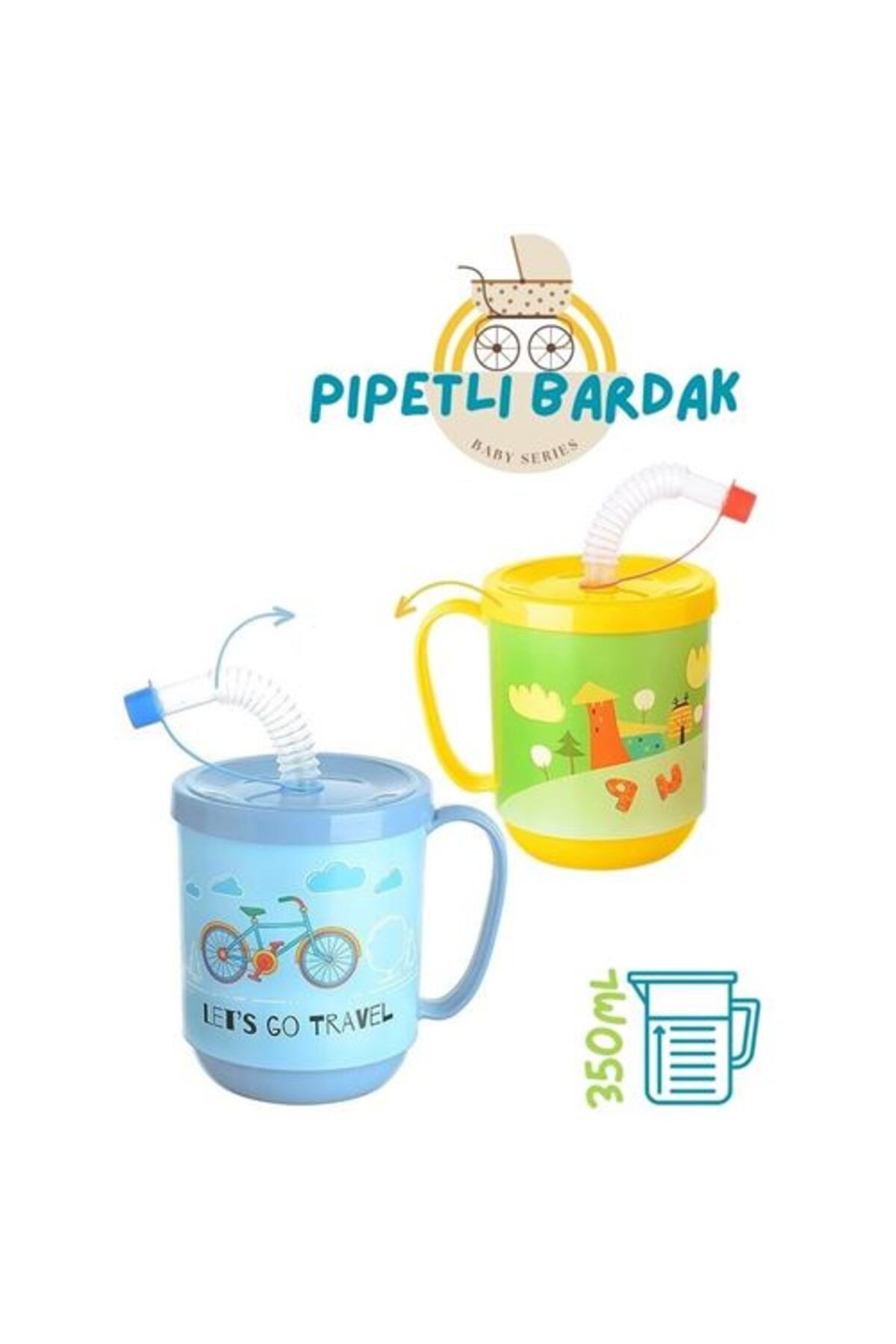 Havenmart ModaCar 8 ADET Pipetli Bardak   Momma Design 718281