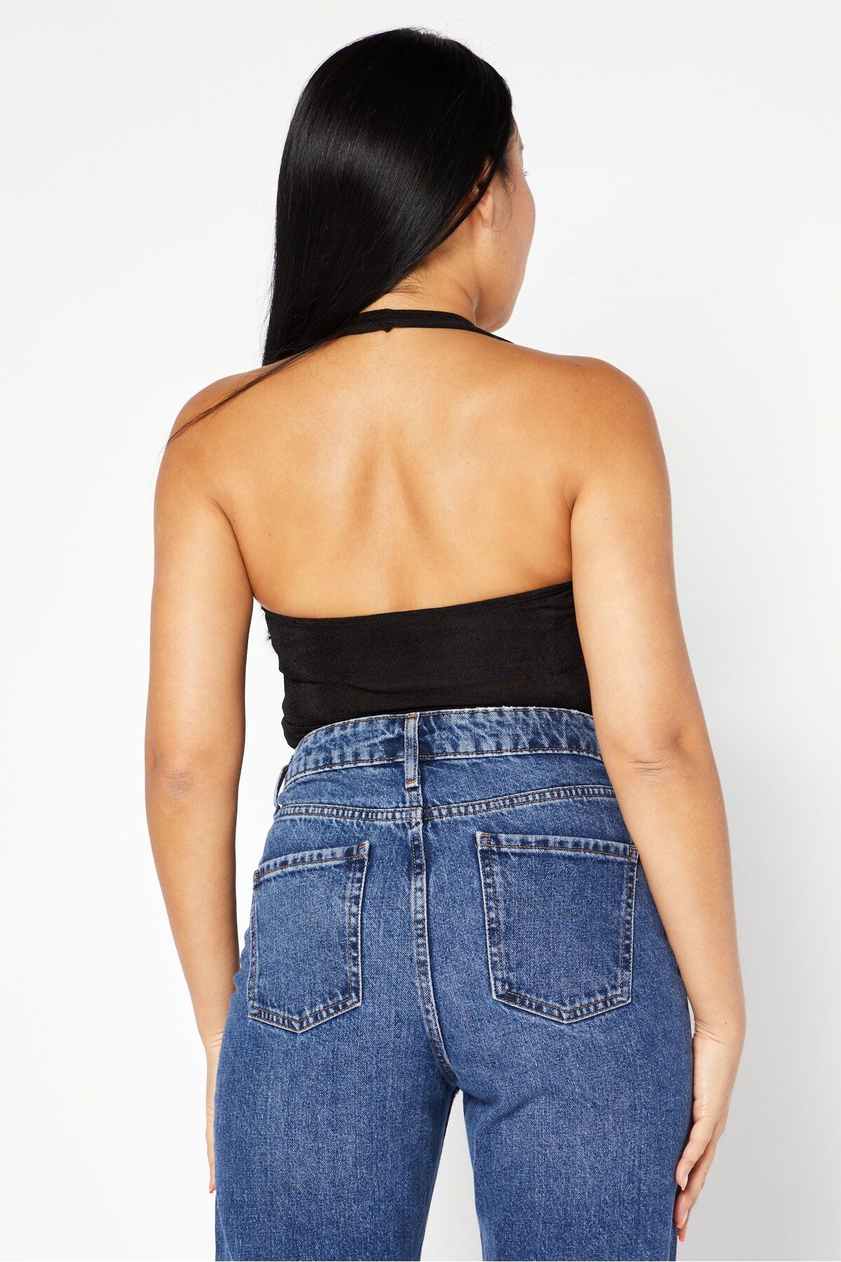 Don't Call Me Jennyfer-Women Textured Sleeveless Bodysuit, Black 3