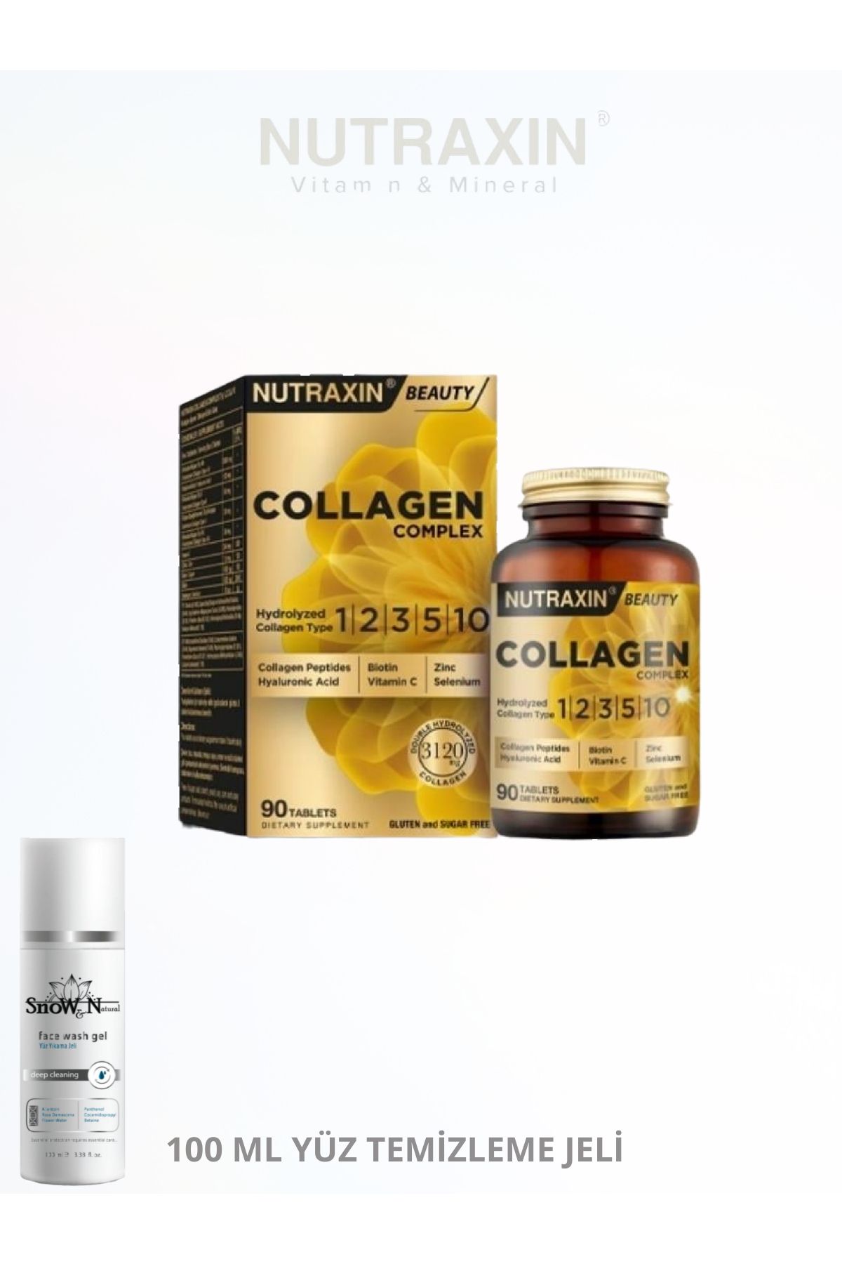 Nutraxin Collagen Tip 1-2-3-5-10 Çift Hidrolize 3120mg