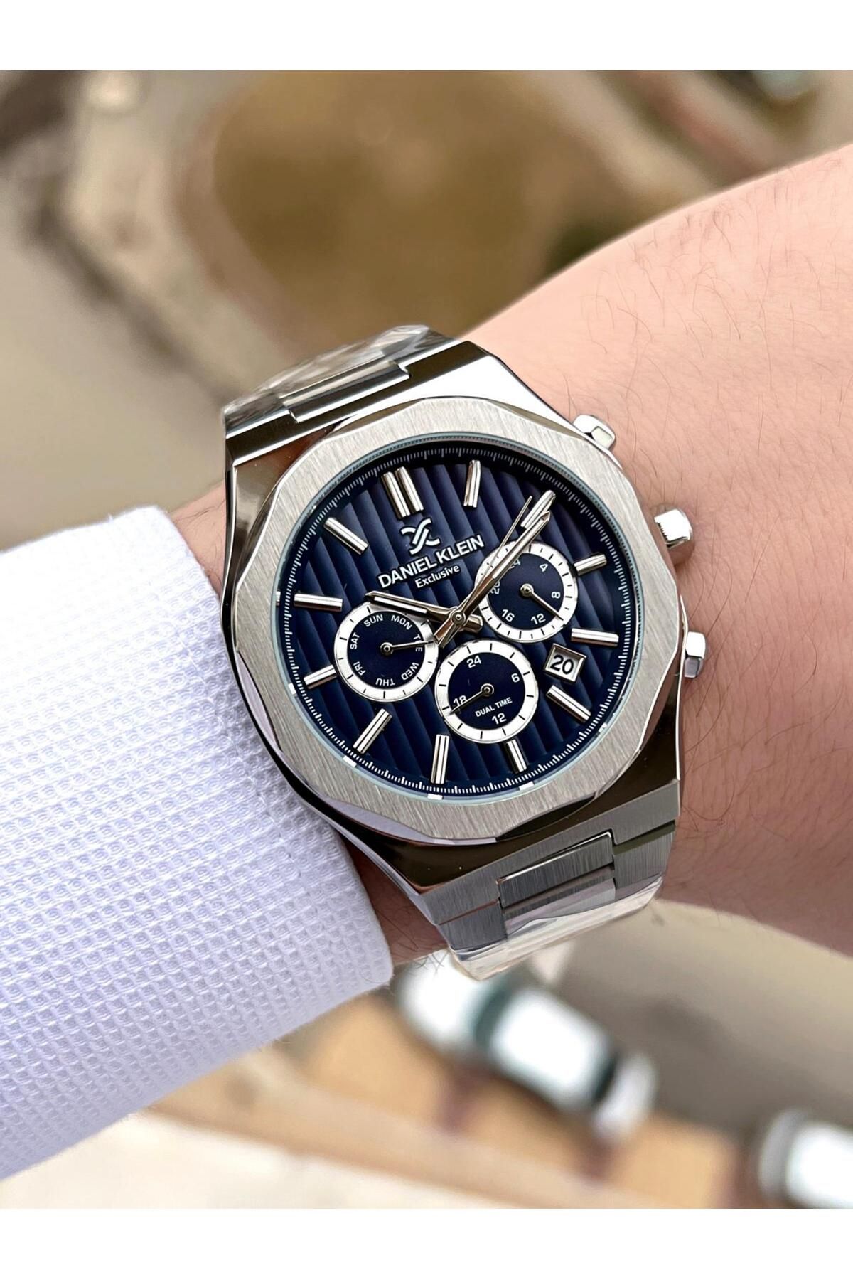 Daniel Klein-Men Wrist Watch with Inner Functions Active 30 Mt Water Resistant Fdk.13451F1 3