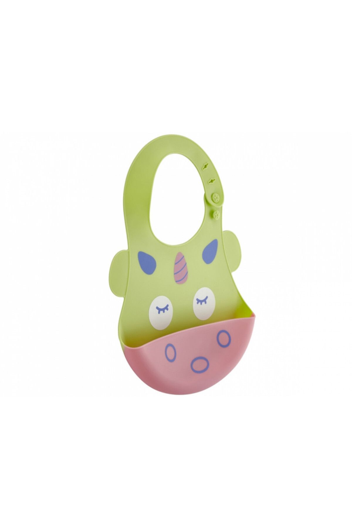 Babyjem Baveta Babyjem Din Silicon Soft Baby Bib (culoare: Verde) - Mărime unică