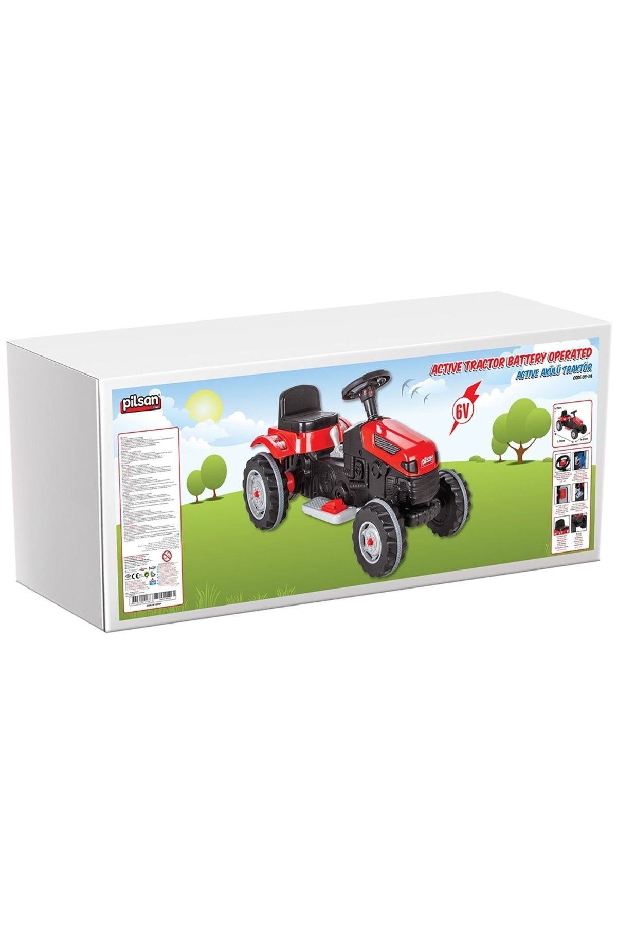 PİLSAN TOYS-Tractor Pilsan Active 05-116 red 4