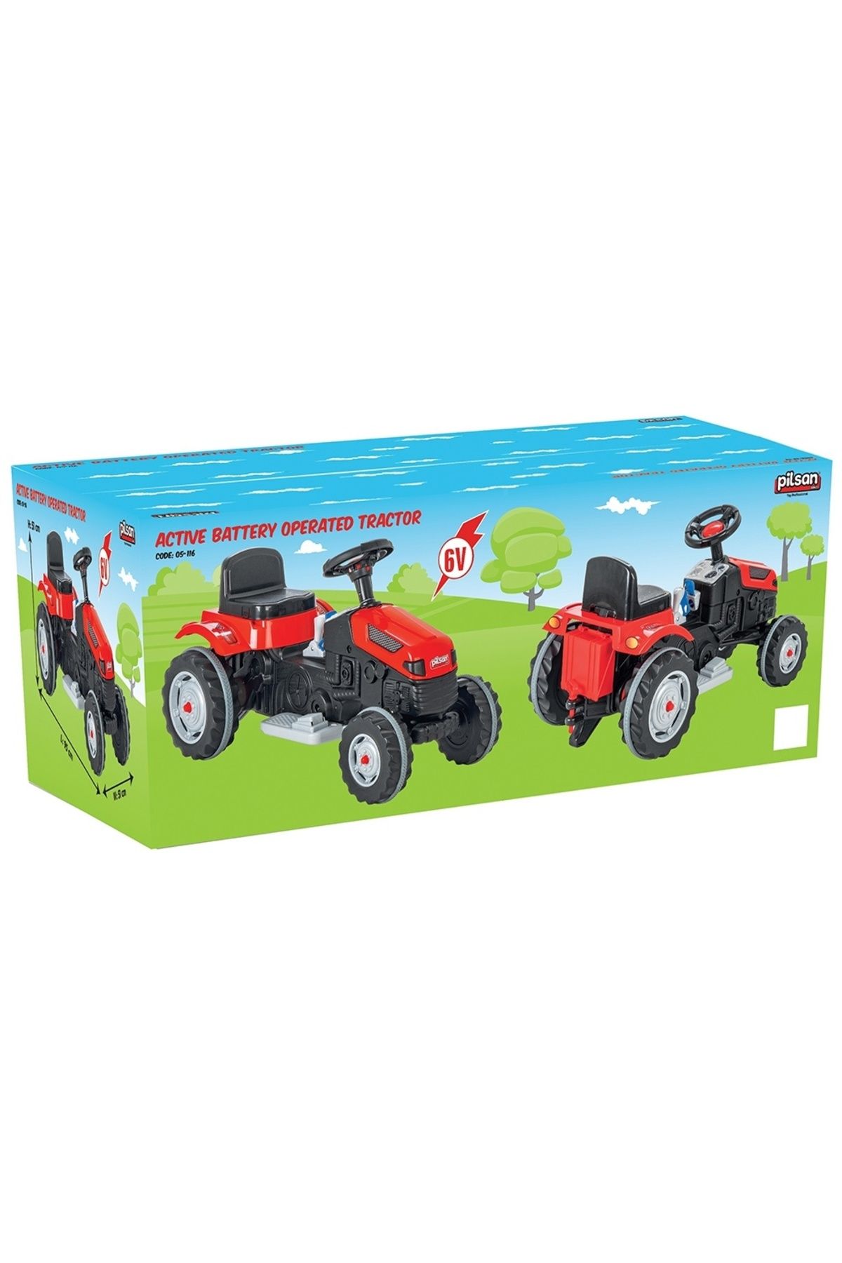 PİLSAN TOYS-Tractor Pilsan Active 05-116 red 3