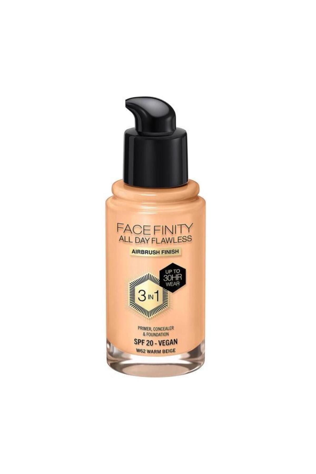 Max Factor Facefinity 3in1 Fondöten No: 62 Warm Beige