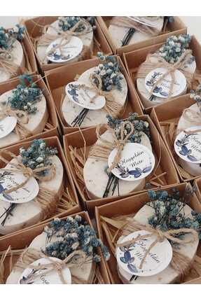 Minkyflowers 10 Adet Hediyelik Lavanta Kokulu Oval Sabun,söz,nişan,düğün ,doğ...