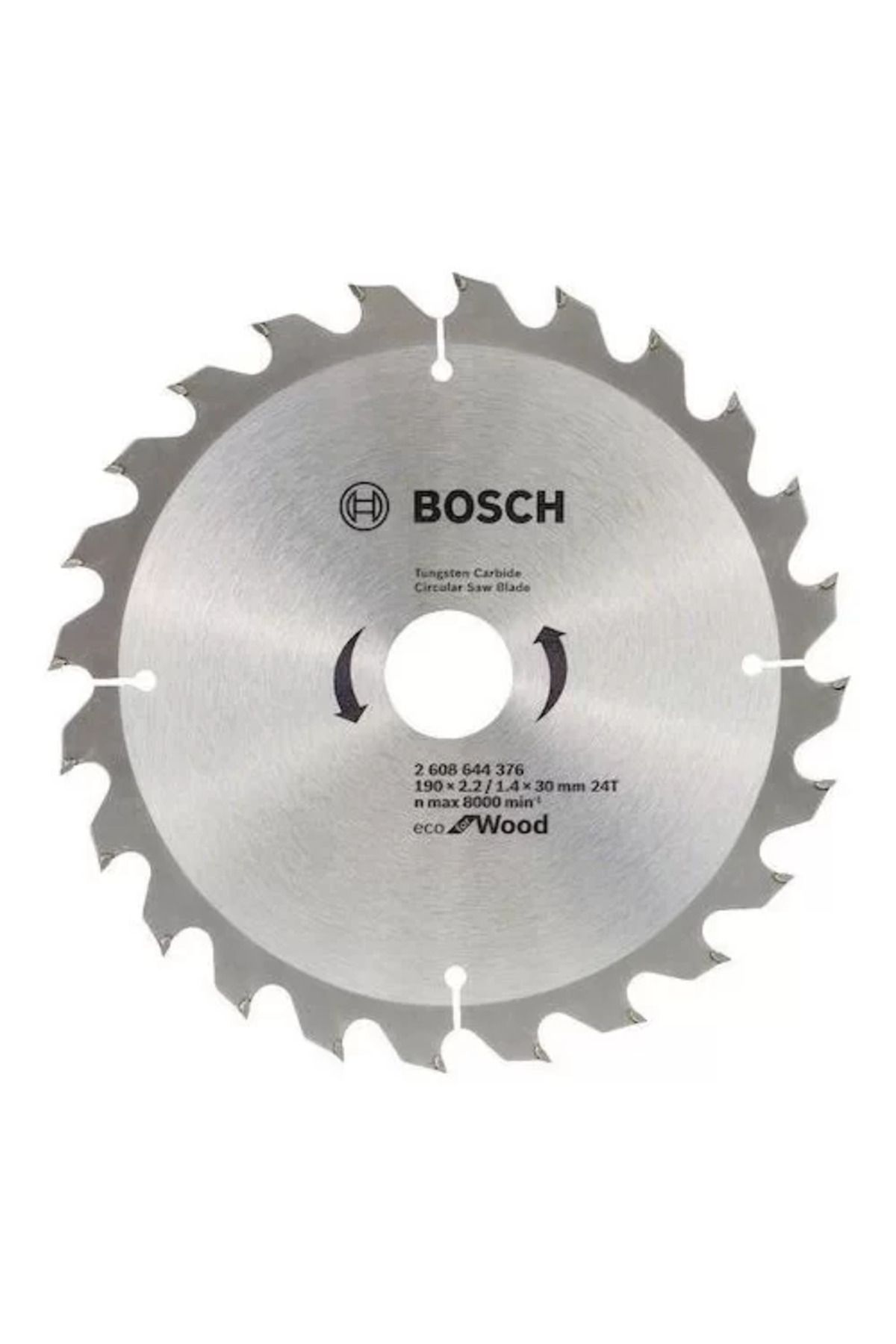 Bosch Eco For Wood Ahşap Daire Testere 190 X 2.2/1.4 X 30 Mm 24 Diş