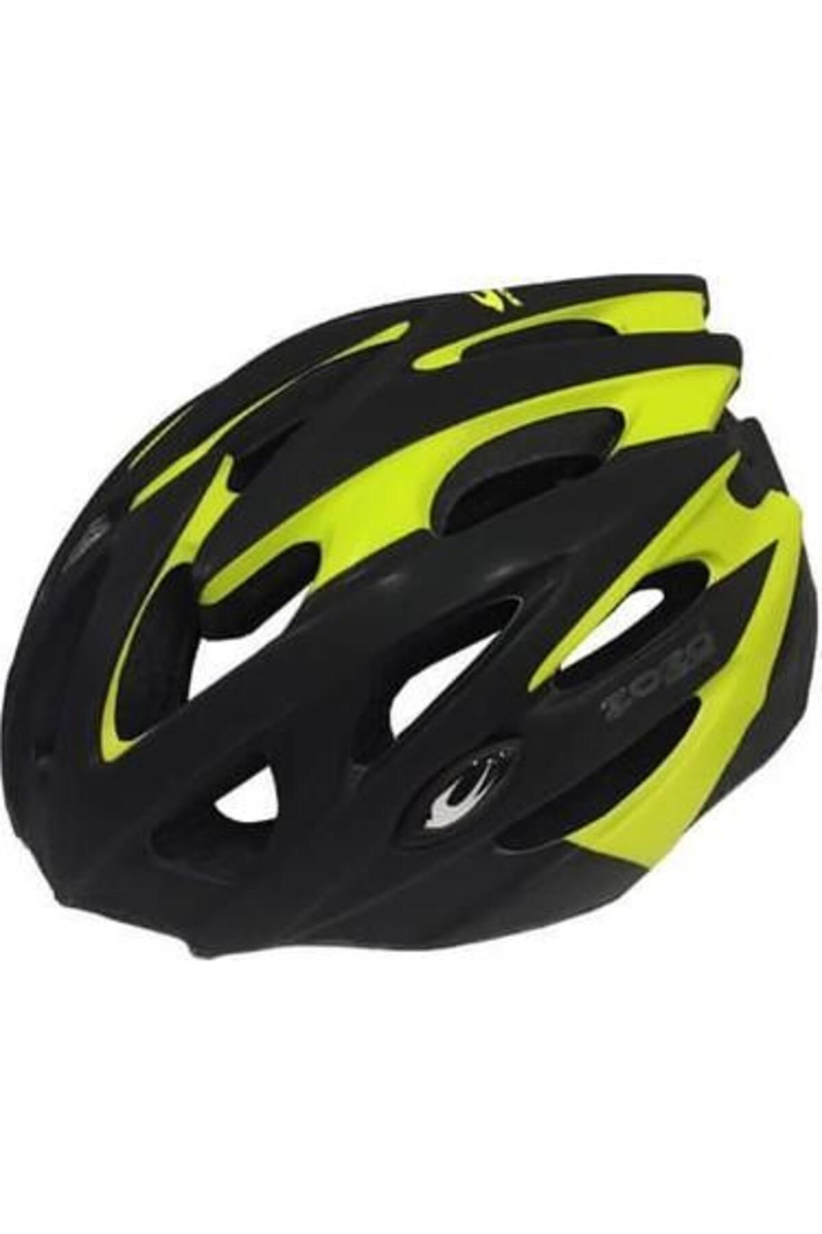 Zozo Raptor Işıklı Unisex Kask 2021 Siyah/lime M Beden