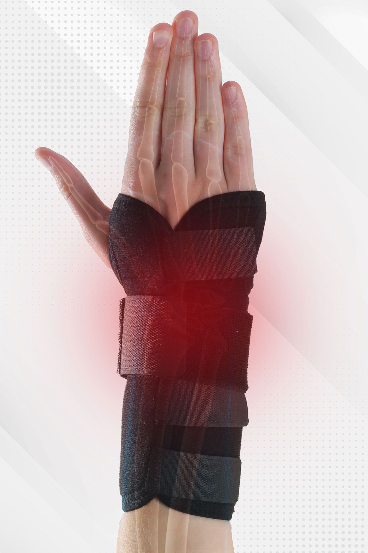 Flexy Medical-ضمادة جبيرة معصم اليد مع دعم فولاذي على شكل راحة اليد - آلام معصم اليد، نفق الرسغ، جبيرة معصم رياضية 5