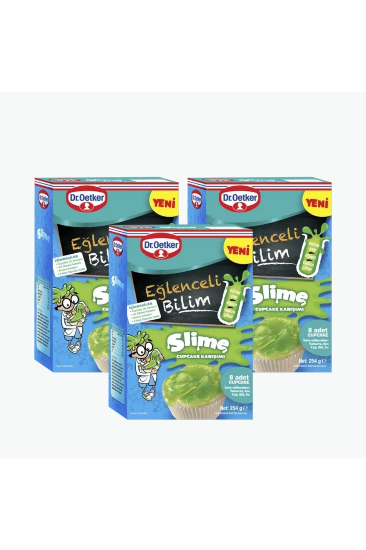 Dr. Oetker Eğlenceli Bilim Serisi Slime 254 Gr 3 Adet