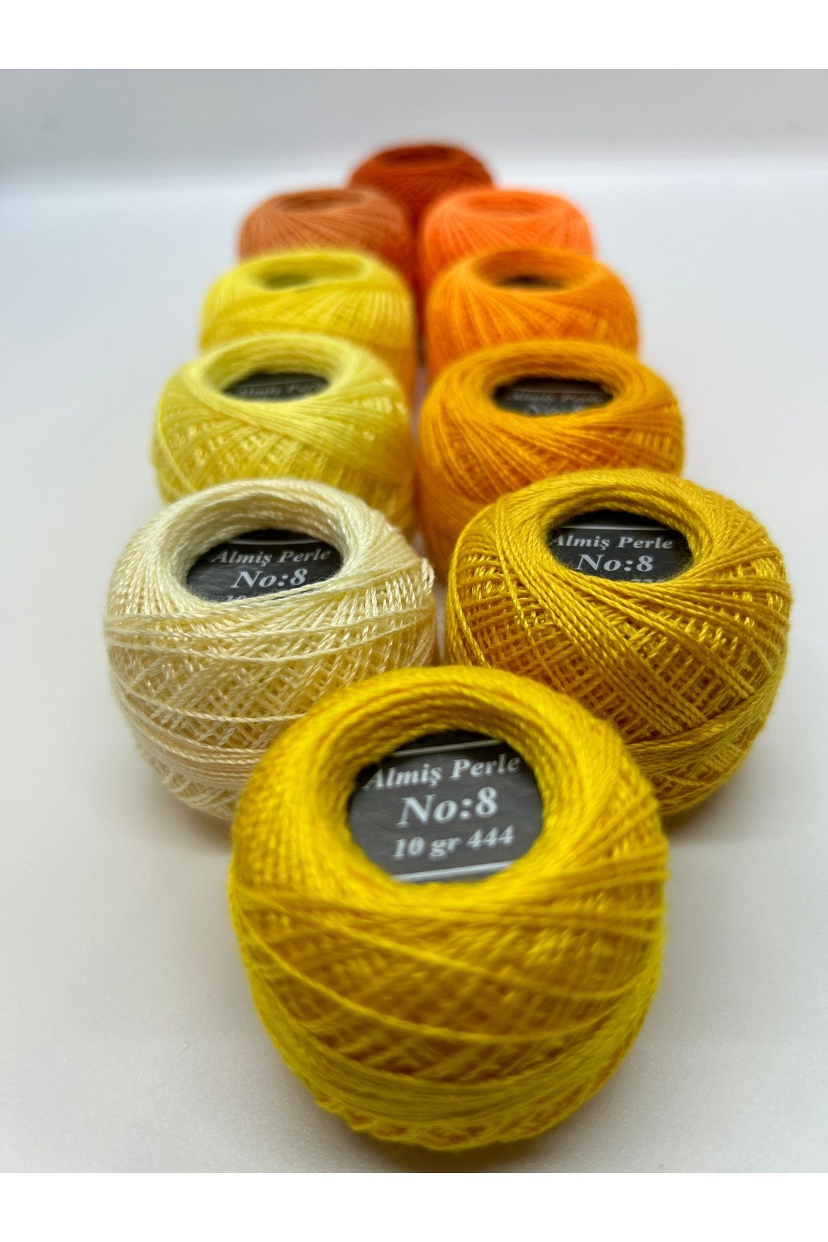 ALMİŞ-Alış Perle Etamin-Cross Stitch 10-Piece Thread Set (10 Gr-No:8) 4