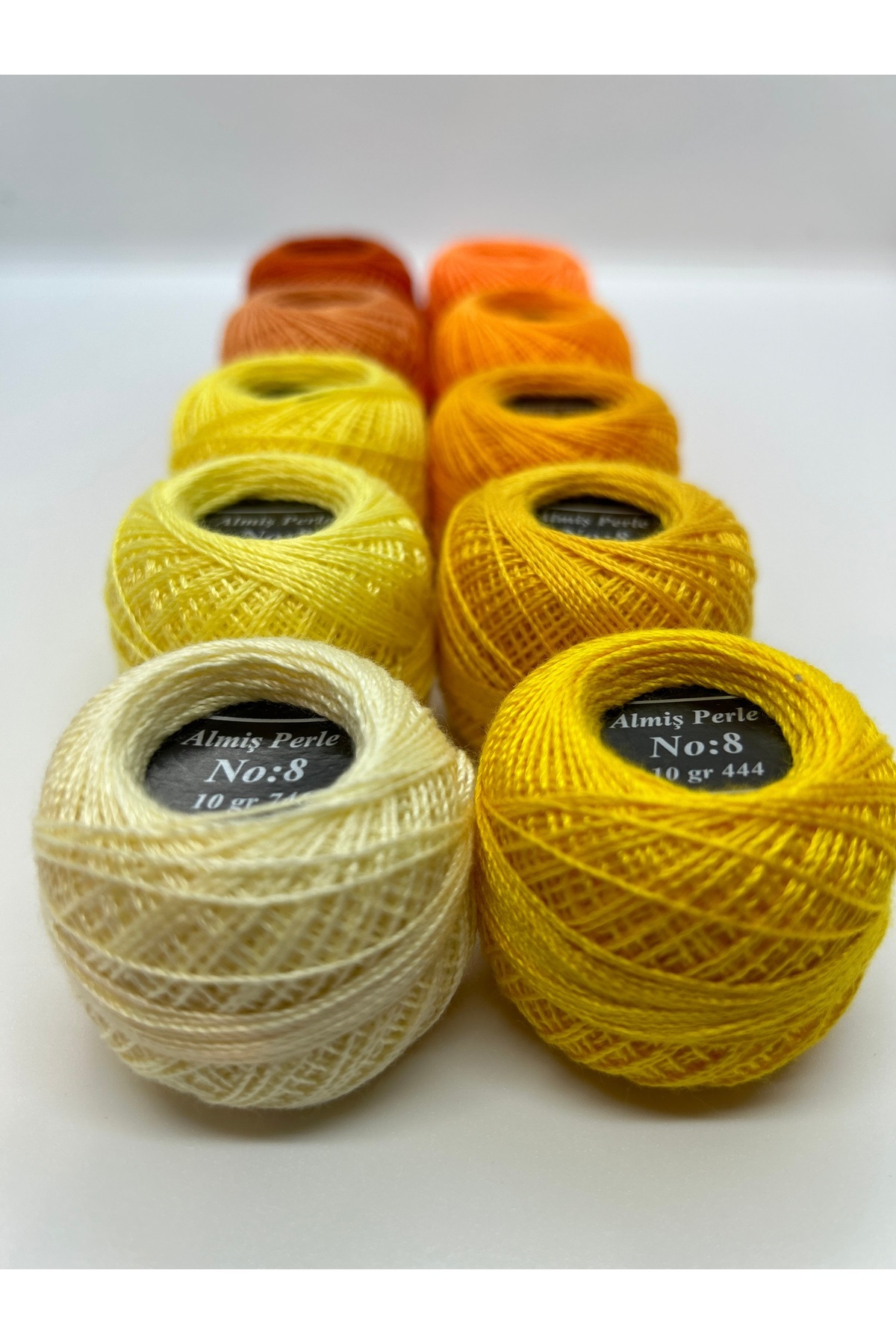 ALMİŞ-Alış Perle Etamin-Cross Stitch 10-Piece Thread Set (10 Gr-No:8) 3