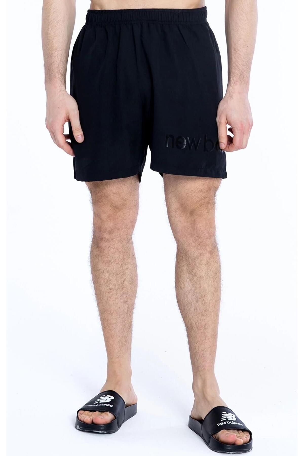 New Balance-Lifestyle MNS1324-BK Black Men's Swim Shorts 1