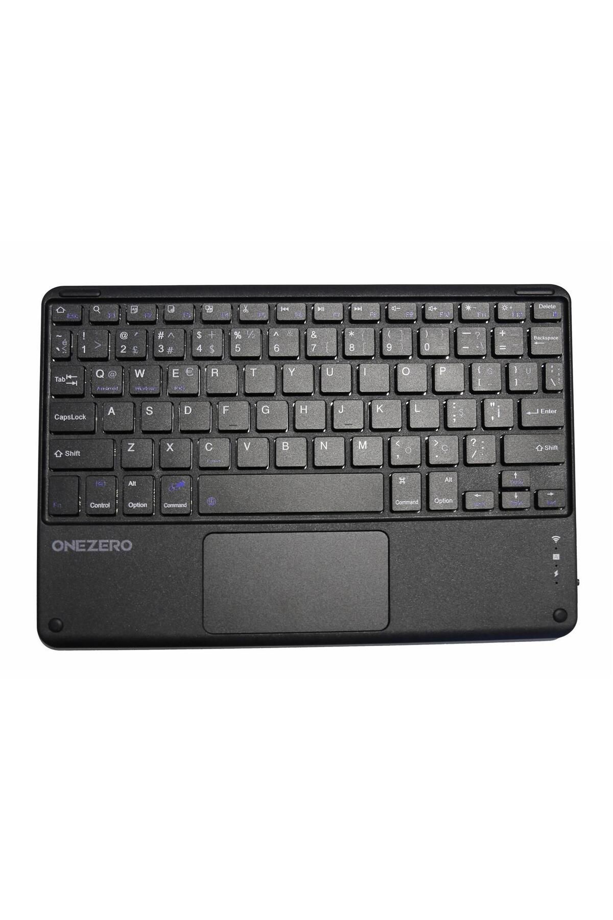 OneZero No:103 Black Bluetooth Touch Pad Li Klavye Slim