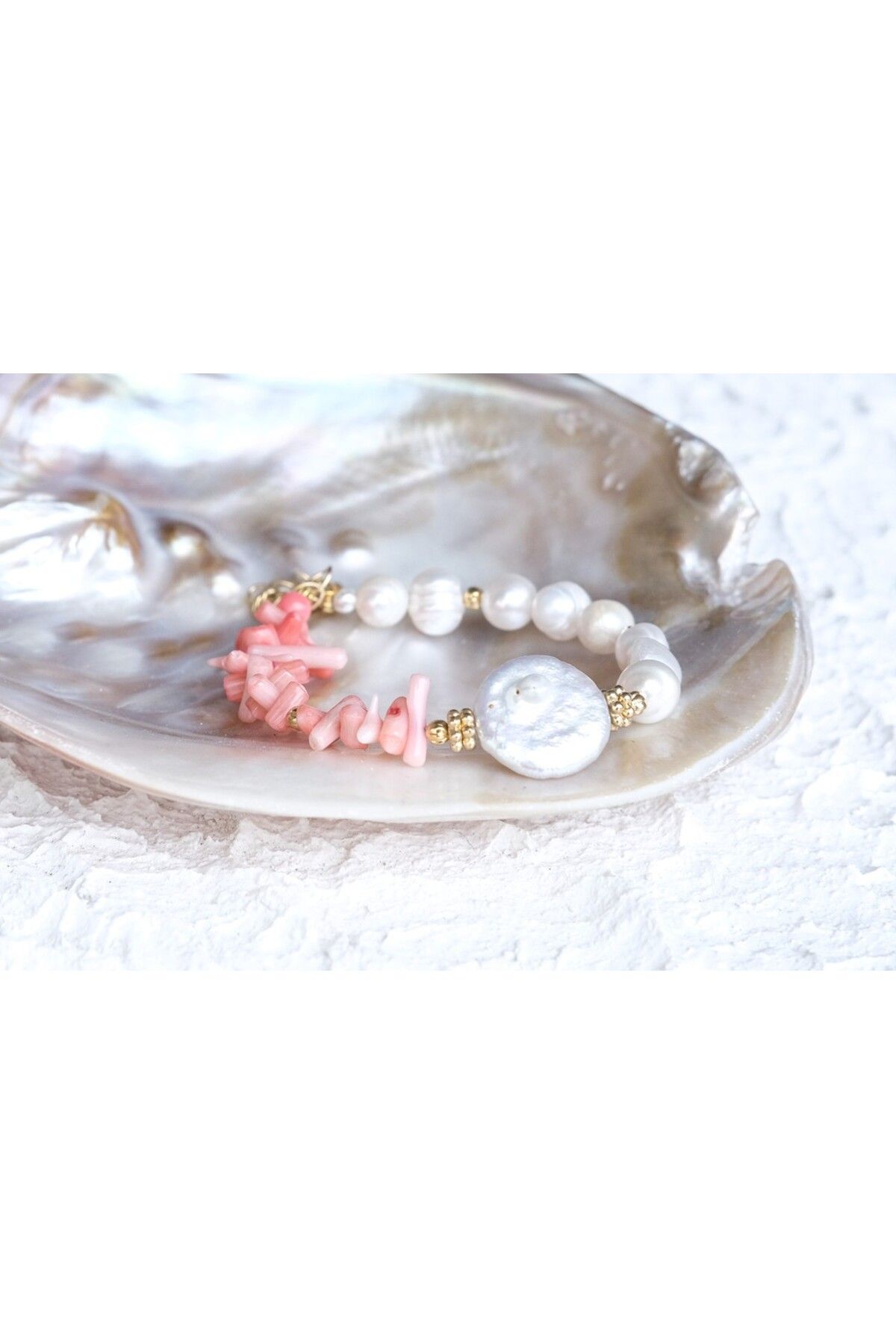 Chic Latife-Natural Stone Bracelet with Pearls 2