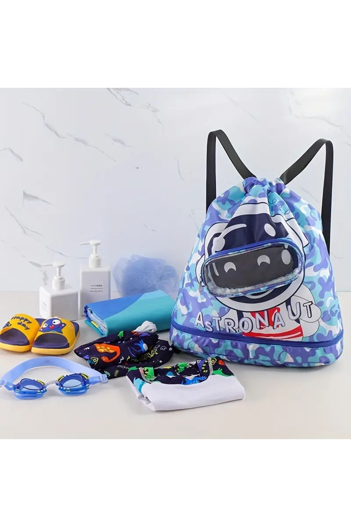 Kids-Children's Pool / Swimming Bag - Dry/Wet Compartment Feature - Waterproof 2