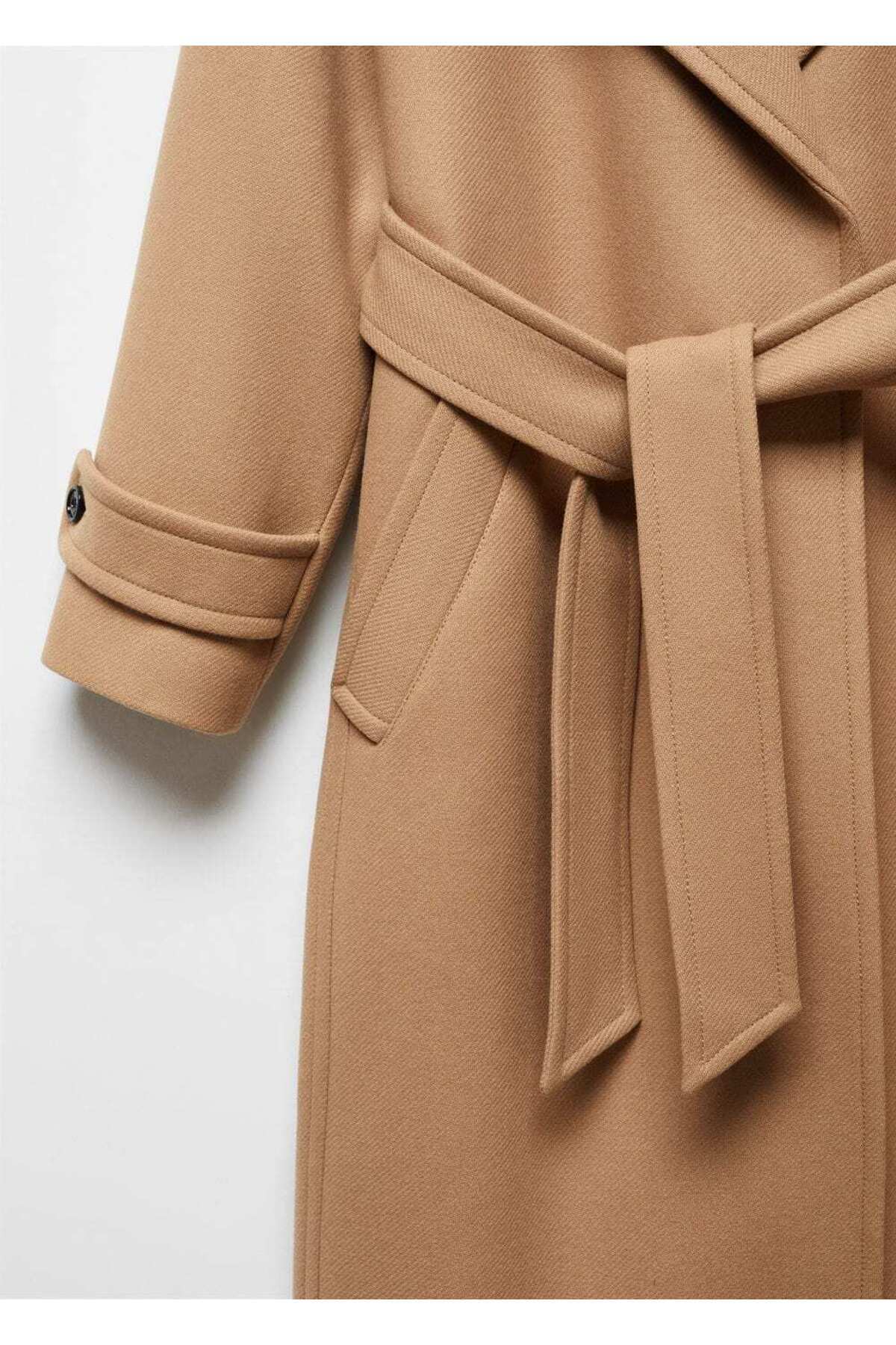 MANGO Woman-Maxi Flap Manteco Wool Coat 6