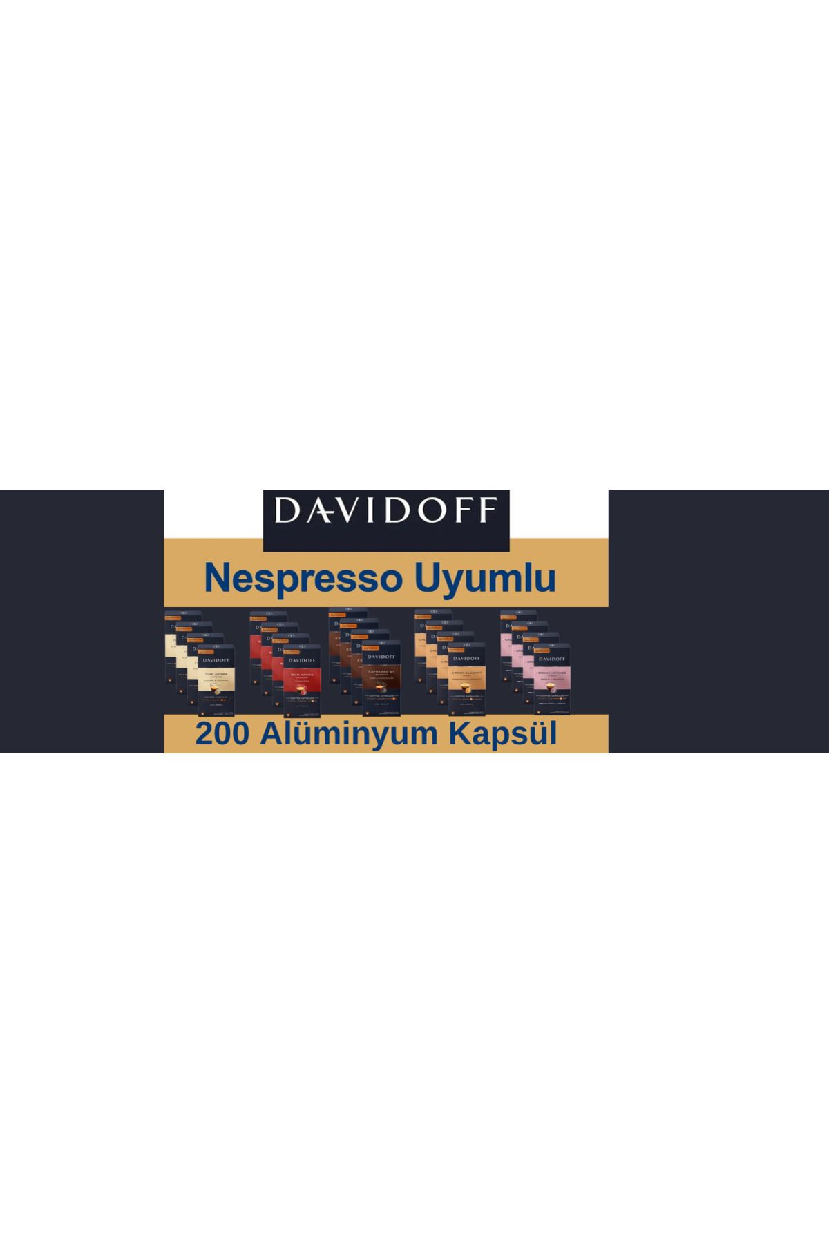 Davidoff DAVİDOFF 20X10 Adet Kapsül Kahve (Nespresso Uyumlu) davidoff 5 çeşit