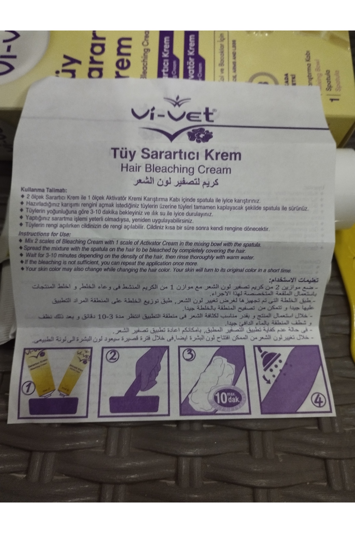 Tüy Sarartıcı Krem 70 ml Aktivatör Krem 35 ml Yüz, Kolve Bacaklar Için — 250018 — تصویر 8 از 8