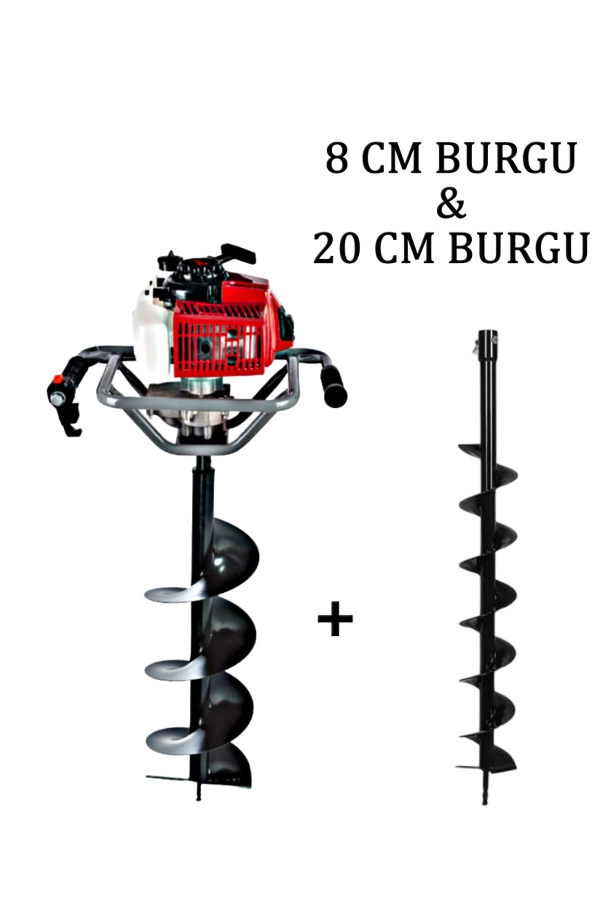 ABLACKS Toprak Burgu Makinesi 8 – 20 CM Çift Burgulu