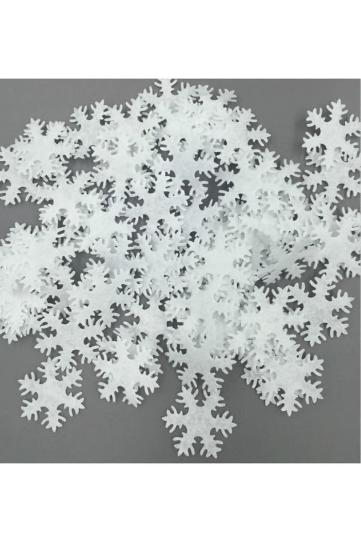 Aydede Oyunevi-Christmas Felt Pattern Table Snowflakes - Pack of 20 1