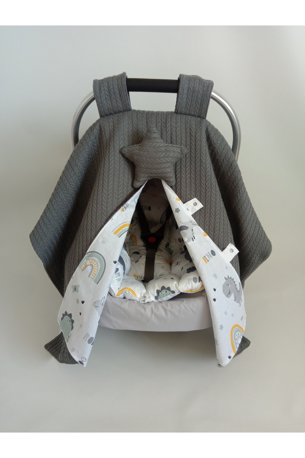 Wenaris Çift taraflı puset örtüsü 1 parça ( puset minderi ve puset çarşafı dahil değildir) fotoğrafı 3 (önizleme)