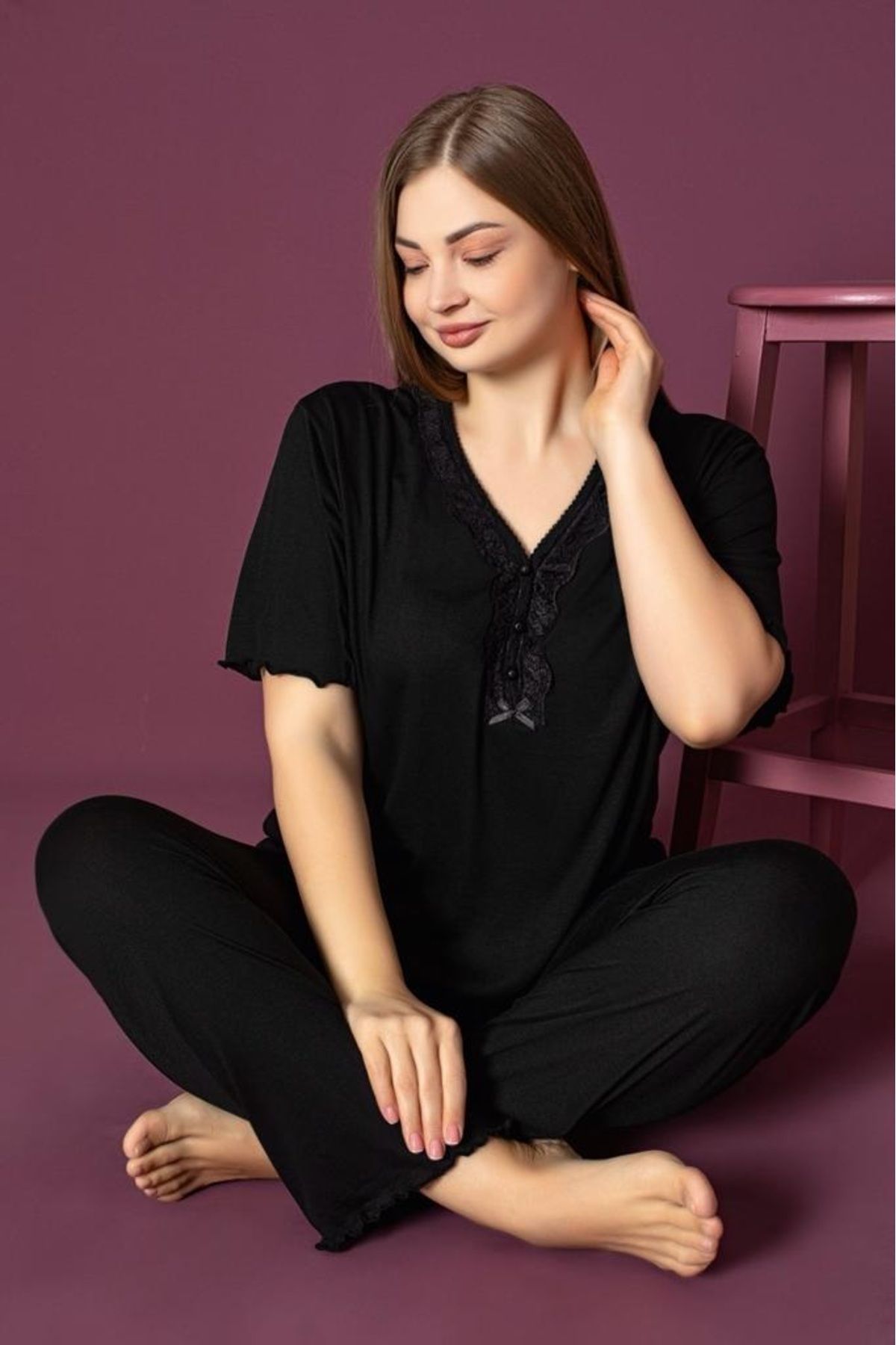 NEYSEKİVAR Büyük Beden Pijama Takımı