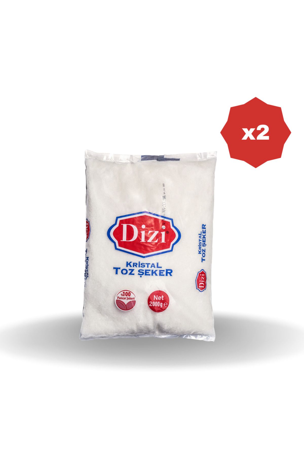 DİZİ DİZİ TOZ ŞEKER 1 KG - (2 ADET)