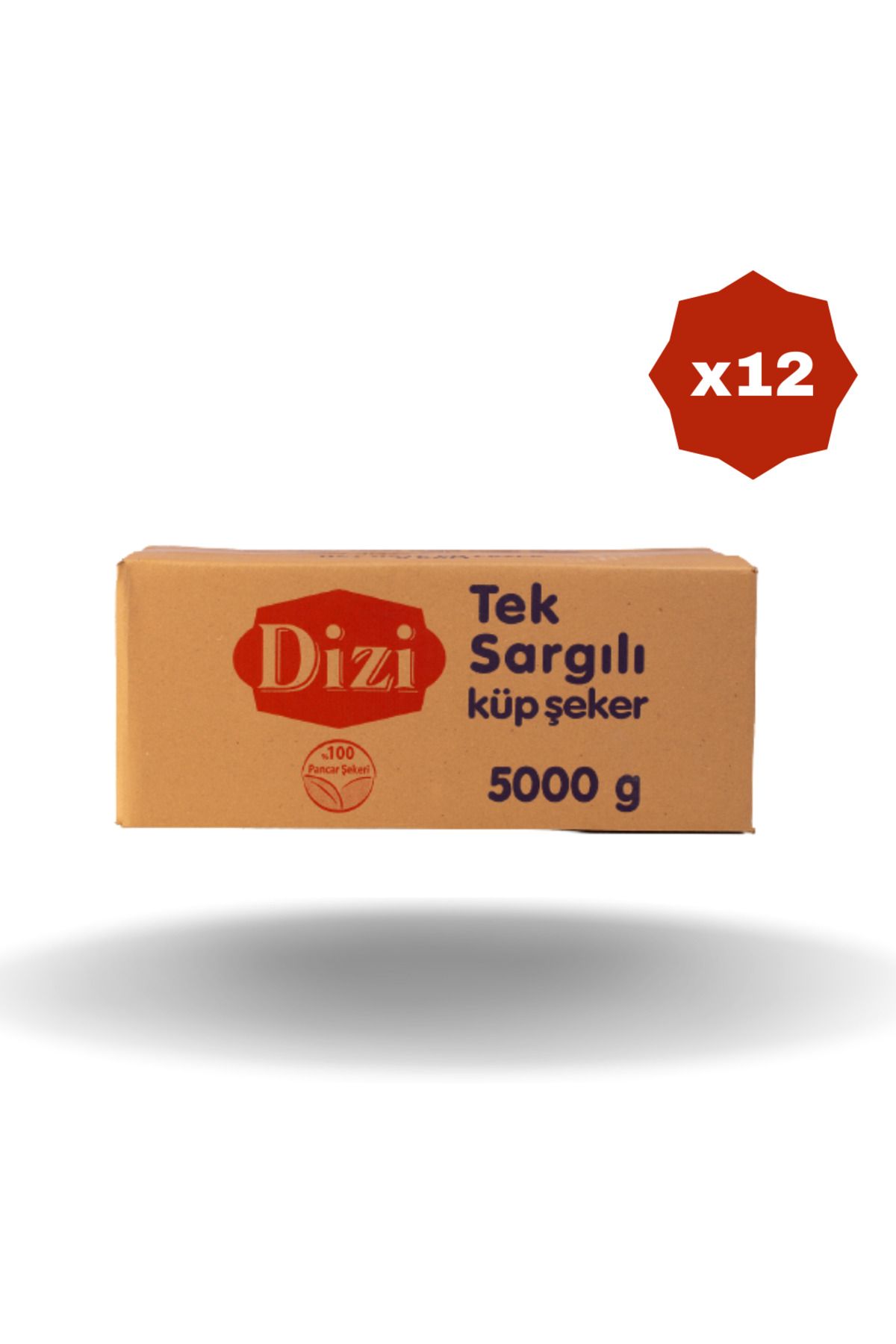 DİZİ DİZİ TEK SARGILI KÜP ŞEKER 5 KG - (12 ADET)