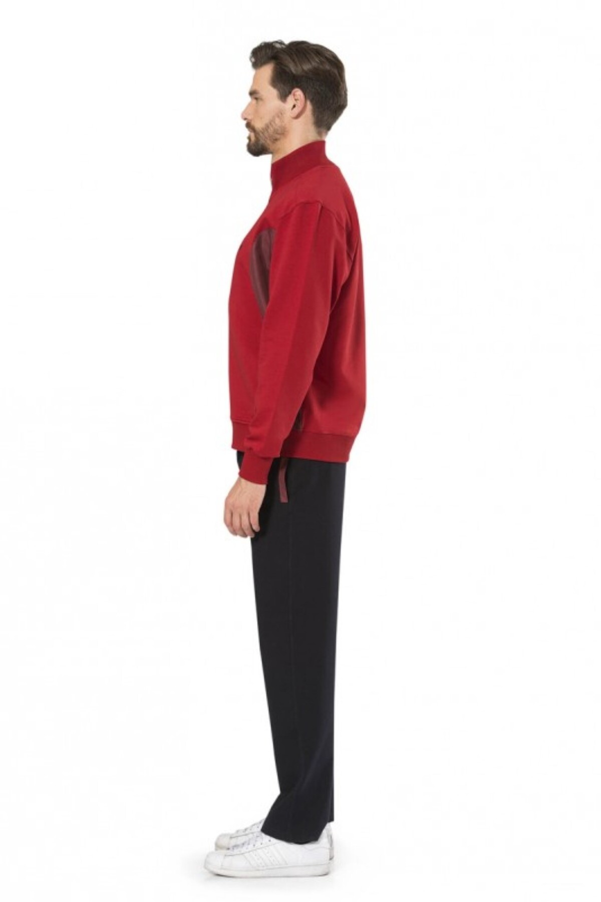 ست گرمکن ـ سویشرت و شلوار ورزشی مردانه راسته فاق نرمال آستین بلند | پیر کاردین Pierre Cardin L1.PC.004.12.13 - تصویر 2
