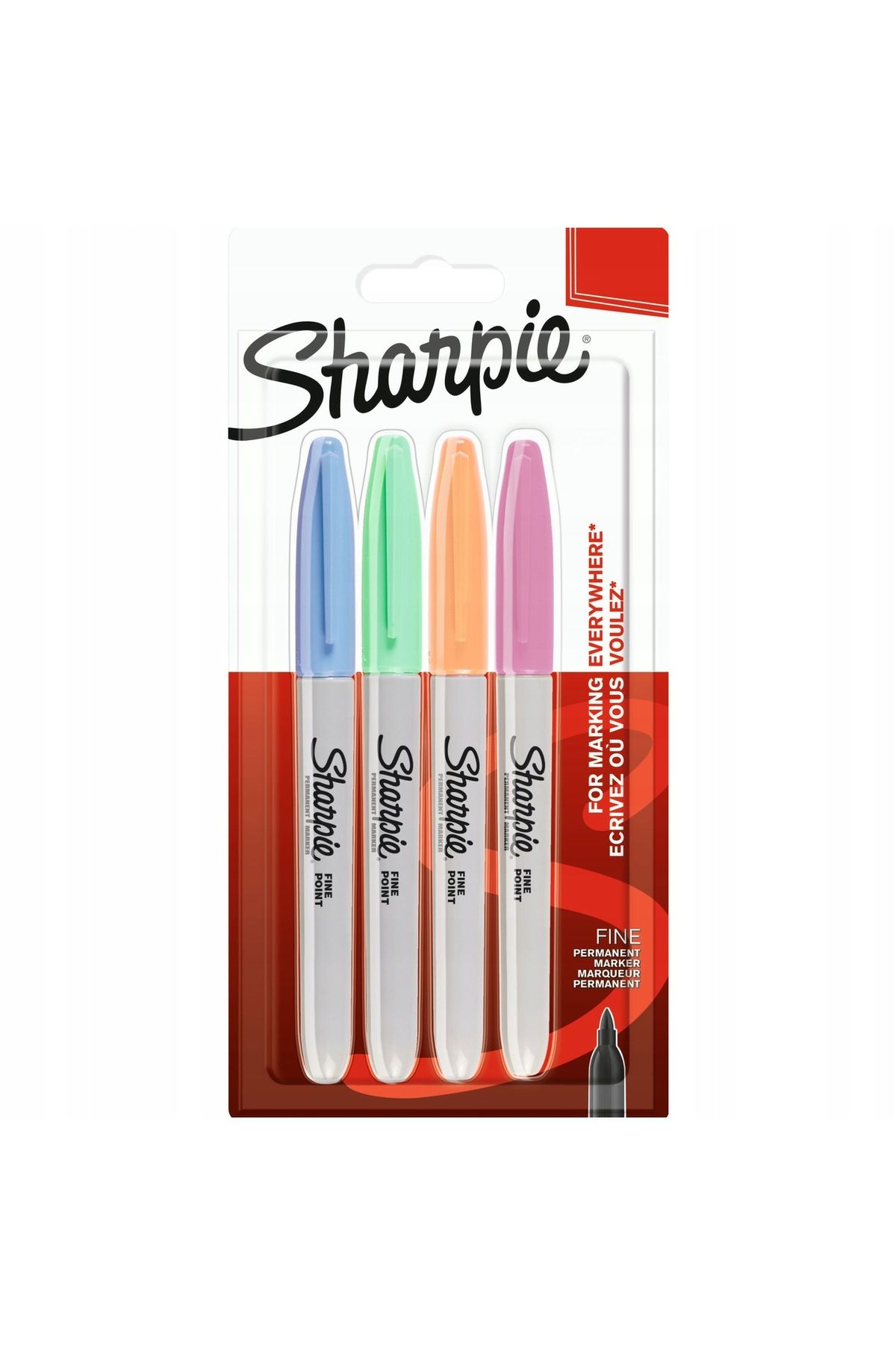 Sharpie Fıne Permanent Marker 4 Lü Pastel Renkler 2065402