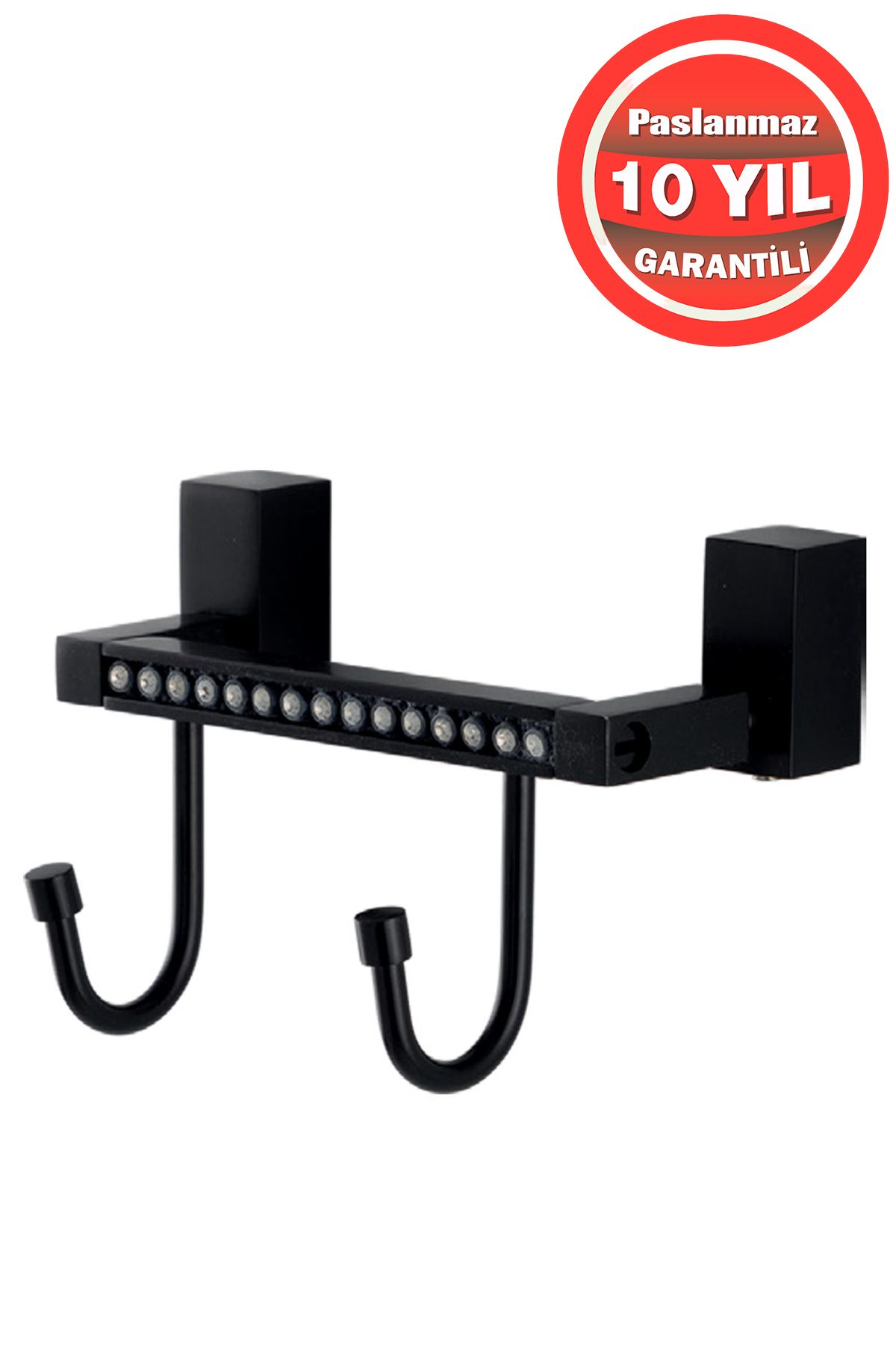 ÇELİK BANYO Paslanmaz Pirinç Mat Siyah Swwor Askılık
