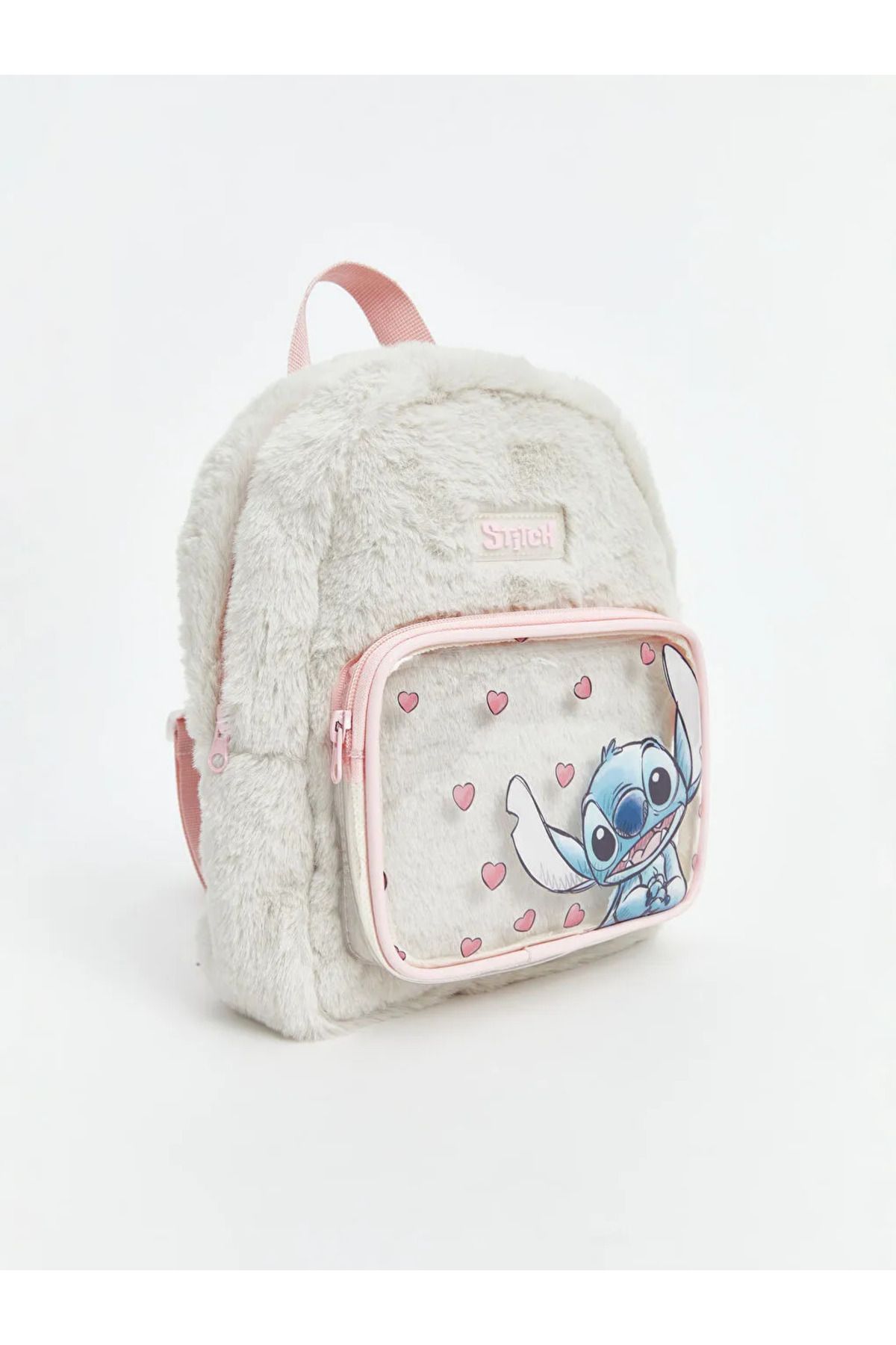 LC Waikiki-Lcw Accessories Ecru Stitch Printed Girls' Backpack 1