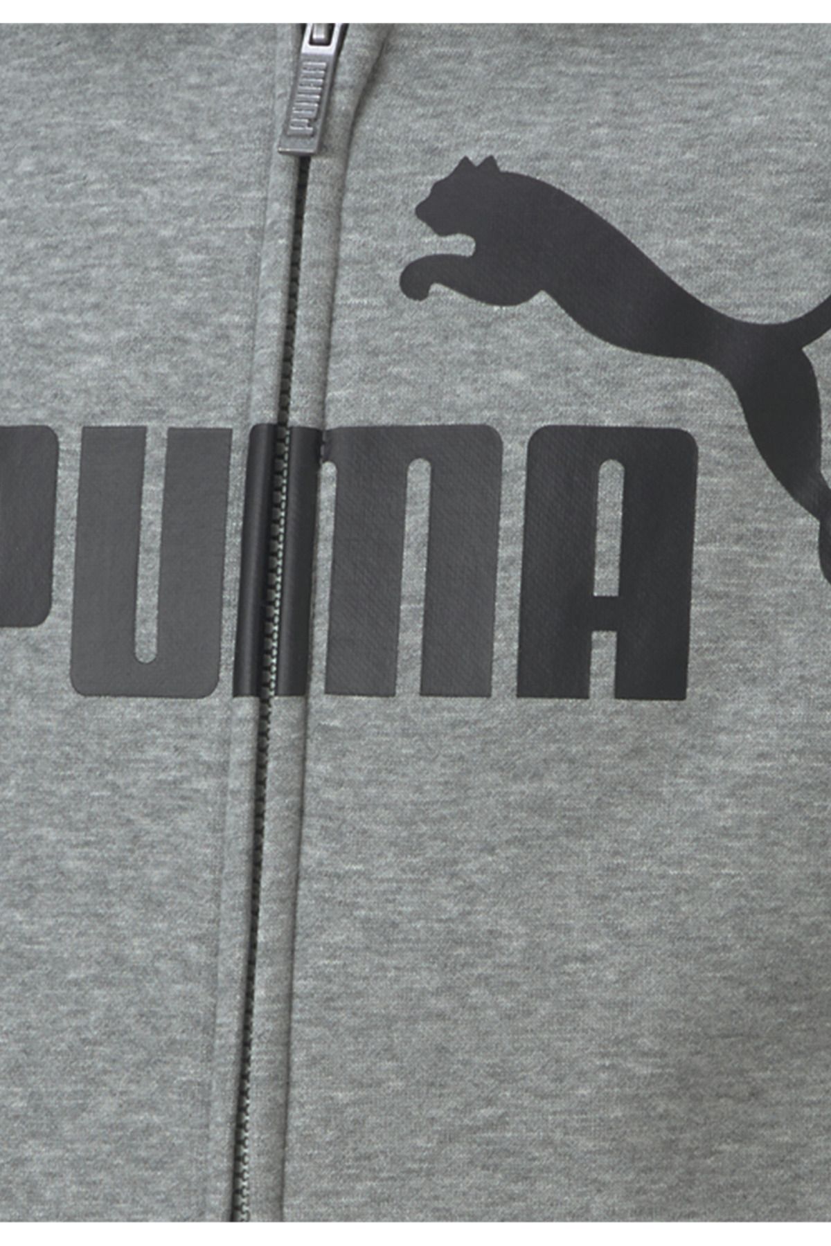 Puma-Essentials Big Logo Hoodie Youth με πλήρες φερμουάρ 2