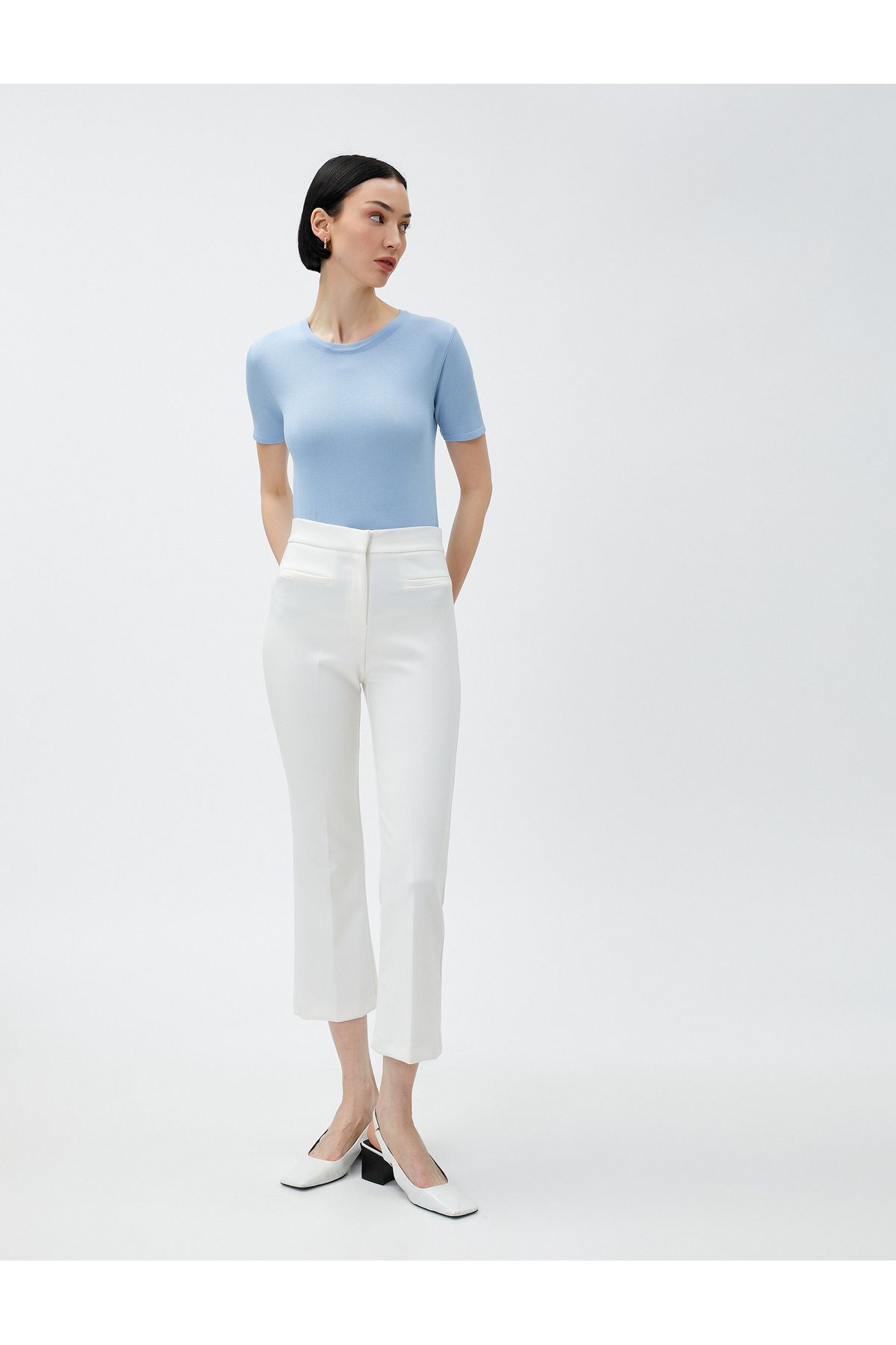 Koton-Short Sleeve Knitwear Sweater Crew Neck 2