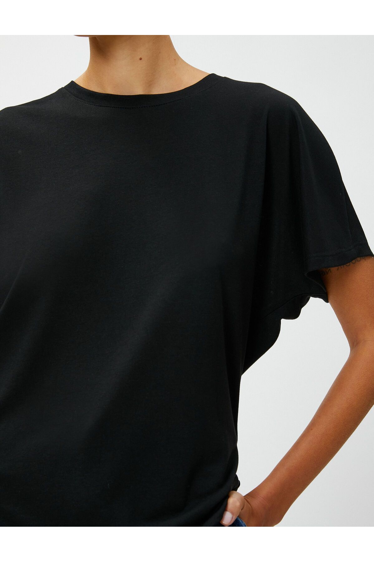 Koton-Tričko Relax Fit Crew Neck 5