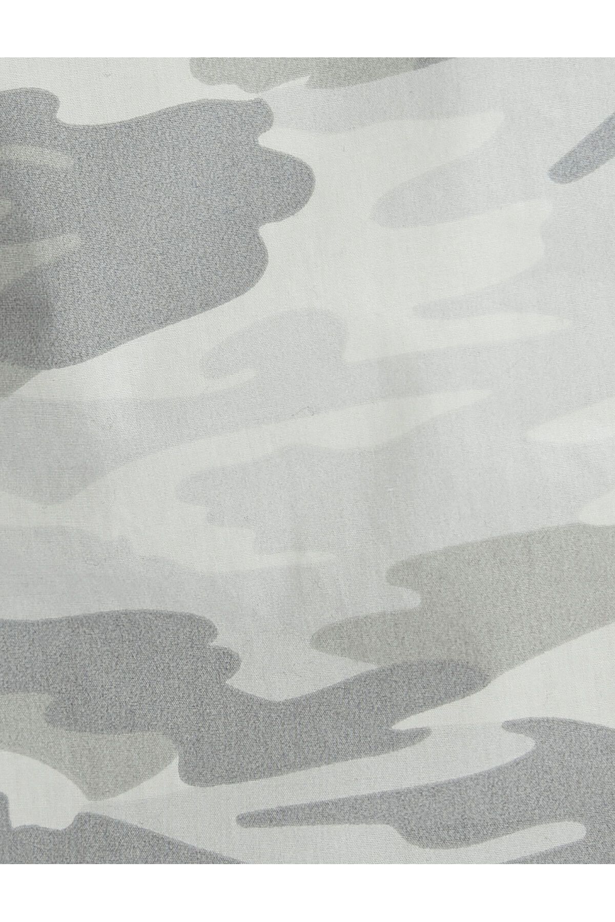 Koton-Parachute Trousers with Camouflage Pattern, Elastic Stopper Detail 6