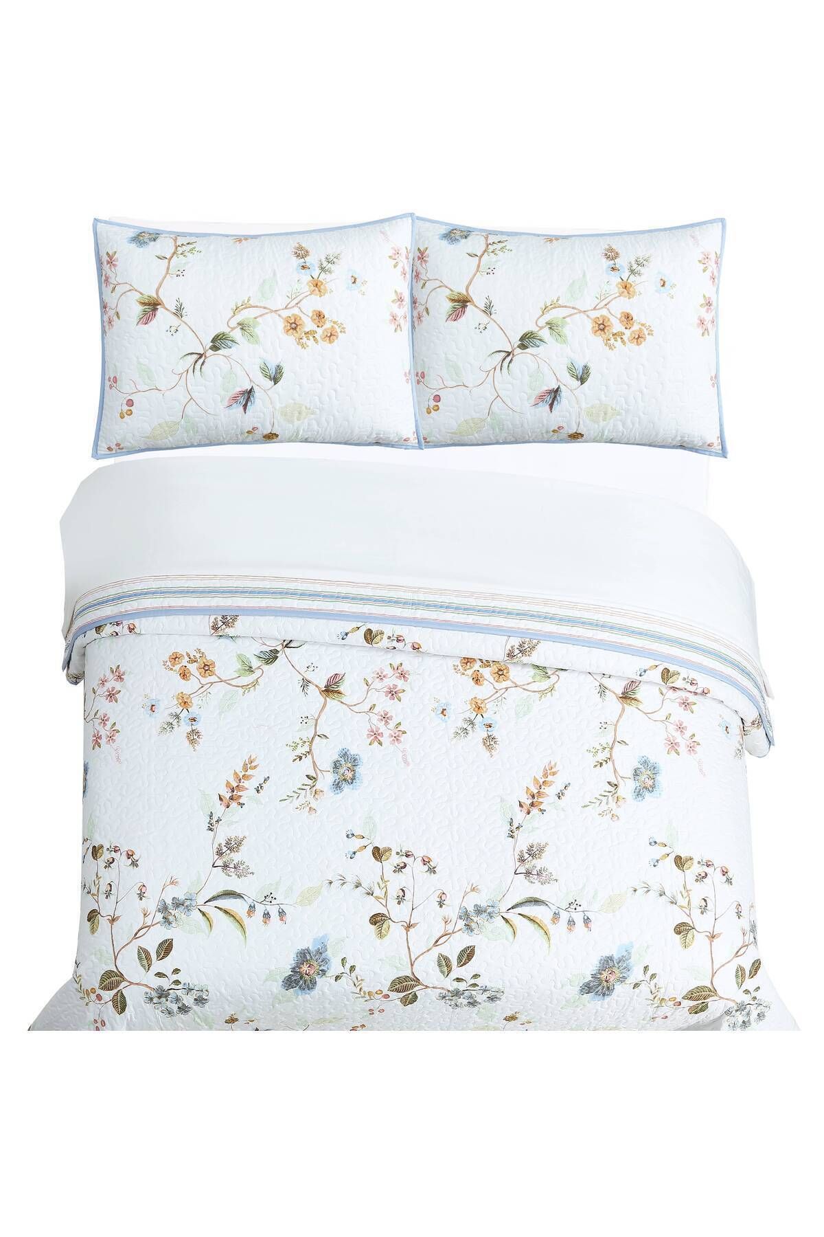 Orange Bed & Bath-New Big | 2 Pieces Single Size Bed Quilt - Big Mallory|white236× 203 Cm 1