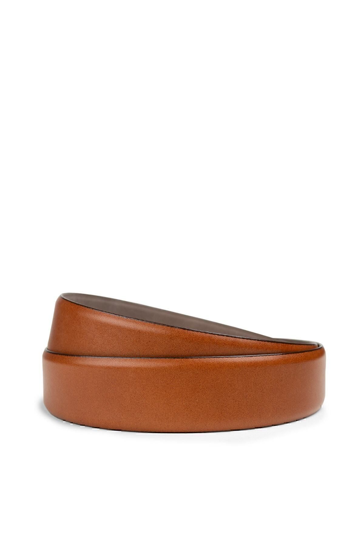 Deery-Genuine Leather Tan Color Men's Belt 2