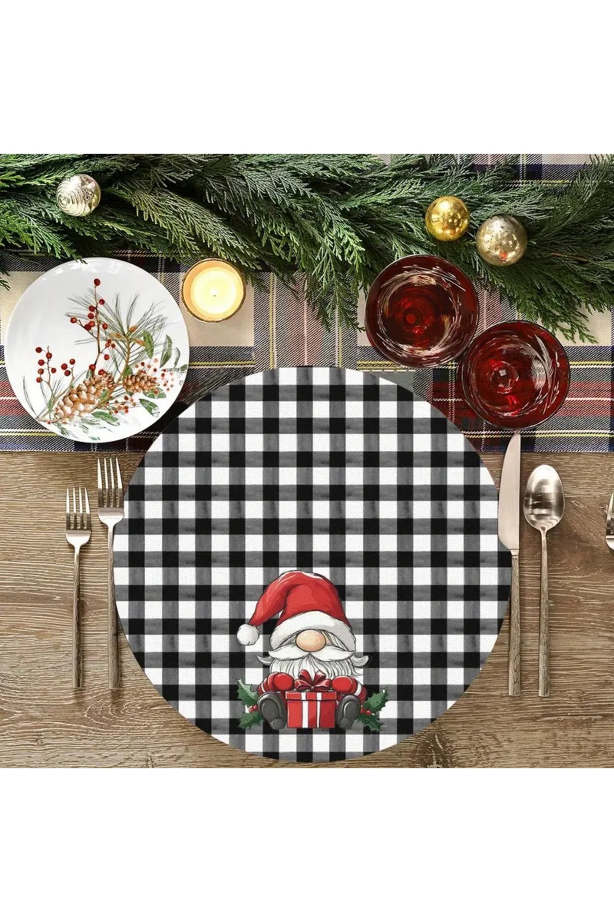Ahşap Noel Baba Temalı Supla 2